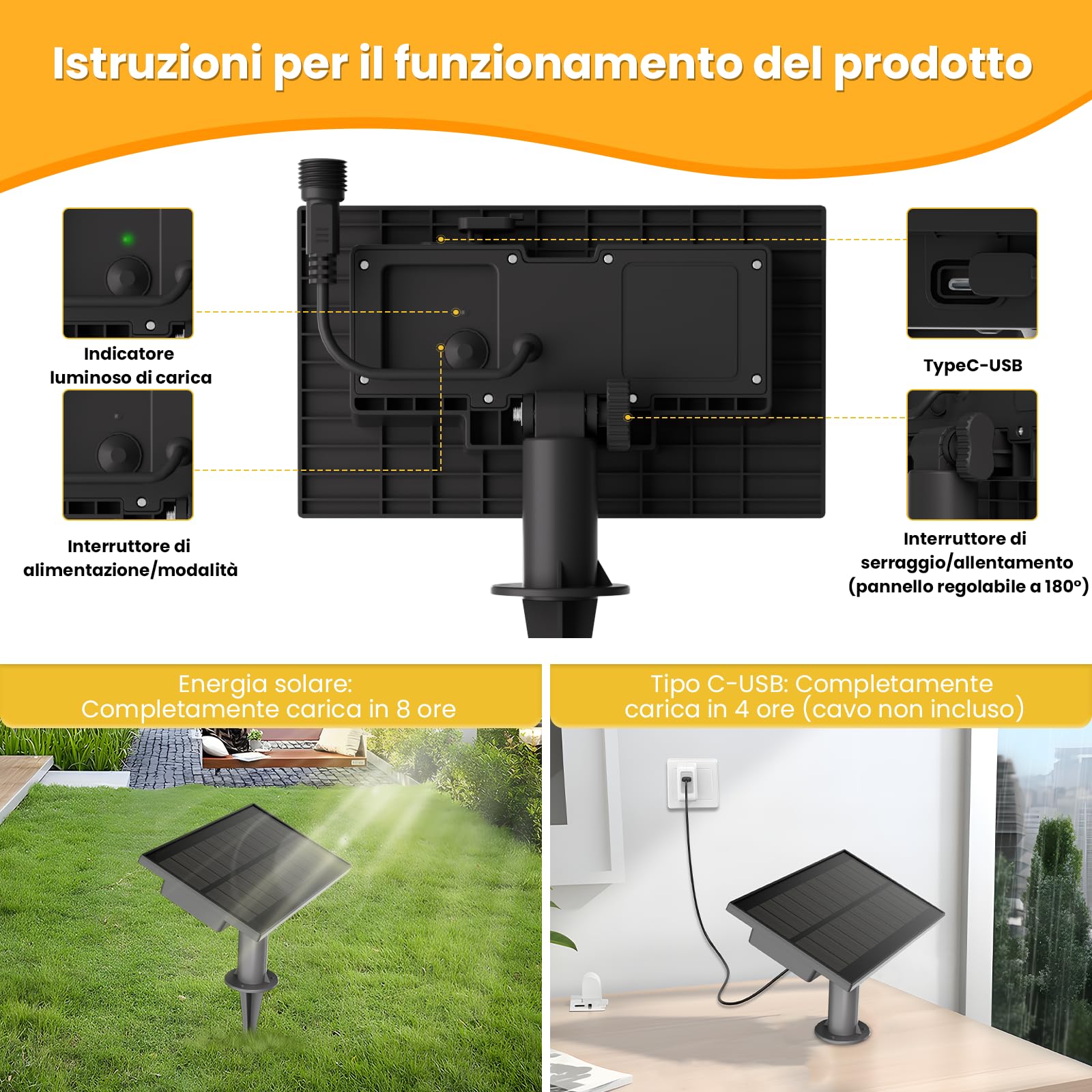 ZOTOYI Luci solari per esterni, 30 m, luci a festone da giardino, IP65, impermeabili, con 40+2 lampadine LED infrangibili, G40, luce bianca calda, per cortile, gazebo, recinzione, tetto delle feste
