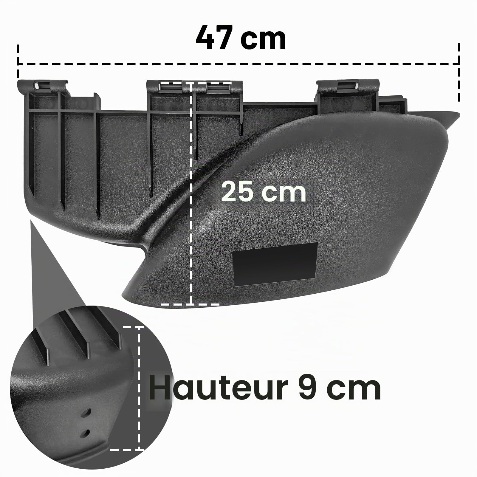 deawater 1 pièce 7026233YP Chute, Décharge, Noir pour Briggs and Stratton Snapper 63,5-83,8 cm Decks on Snapper & Simplicity Rider