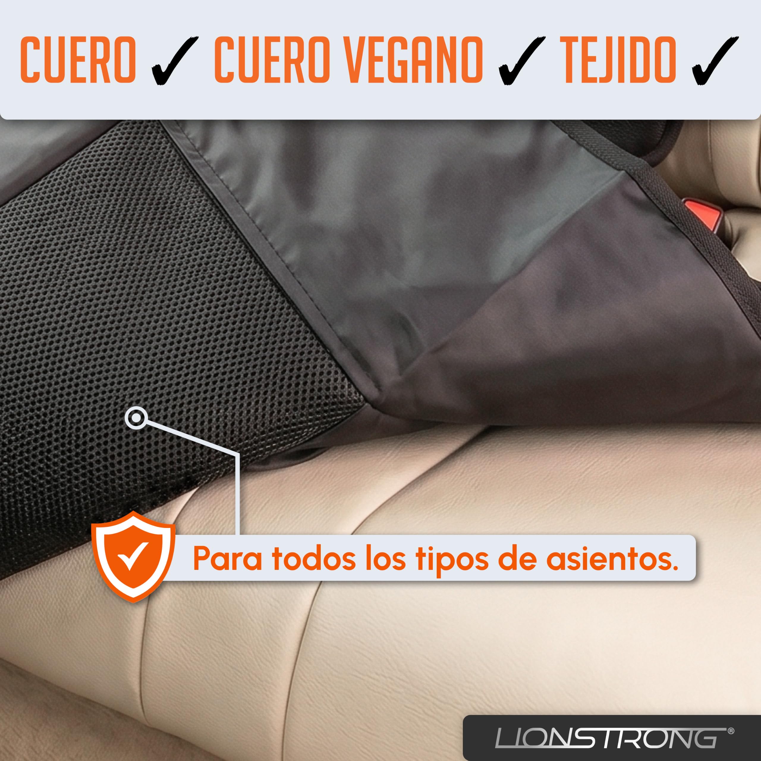 LIONSTRONG® Fundas para Sillas de Coche [Compatible ISOFIX] - Negro