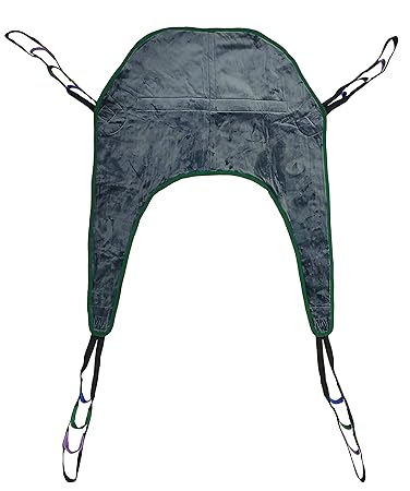 Tuffcare Universal Divided Leg Sling (Medium/No Headrest) Compatible, Hoyer, McKesson, Drive, Lumex, Joerns, and Other Patient Lifts, Solid Fabric Polyester Patient Lift Slings