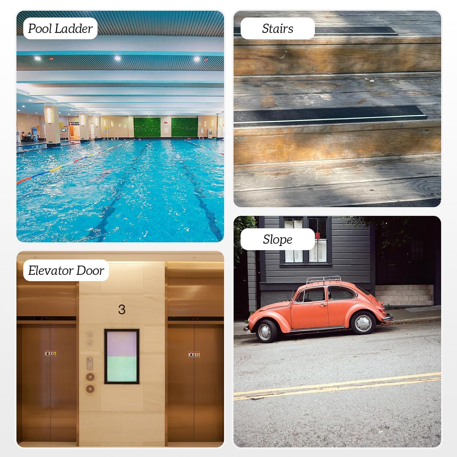 Kingsea 2インチ x 32.8フィート 階段用滑り止めテープ 滑り止めグリップテープ 屋外/屋内用 防水 滑り止めテープ 階