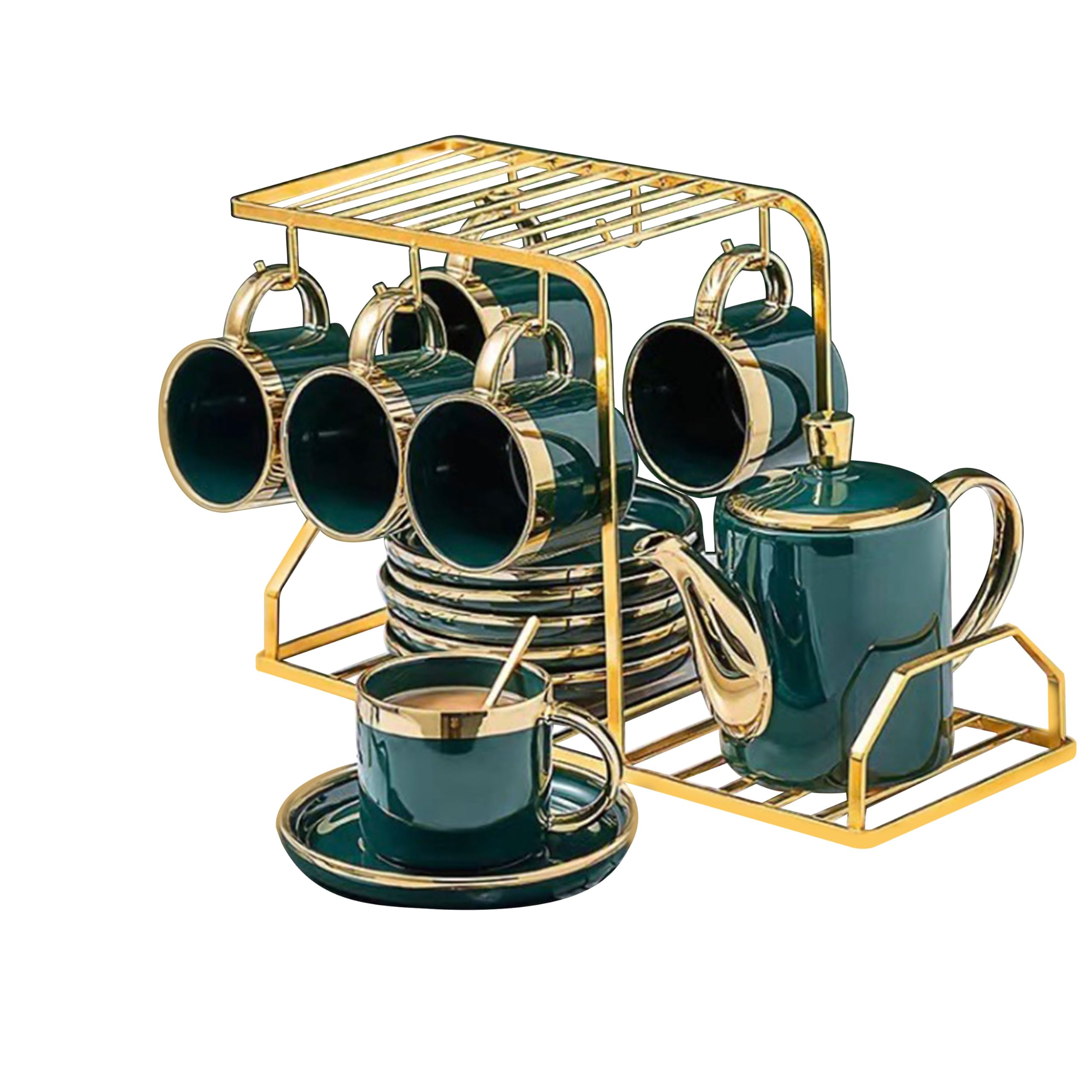 German Premium Tea Cup Set – Elegant Porcelain Tea Cups with