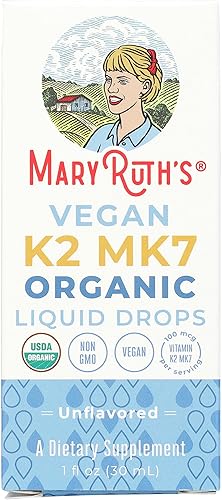Miniatura 4 de MaryRuth’s Gotas Líquidas de Vitamina K2 MK7 Orgánicas USDA para Adultos y Niños | Obtenidas de Natto | Menaquinona- 7 | Vitamina K2 Vegana para la