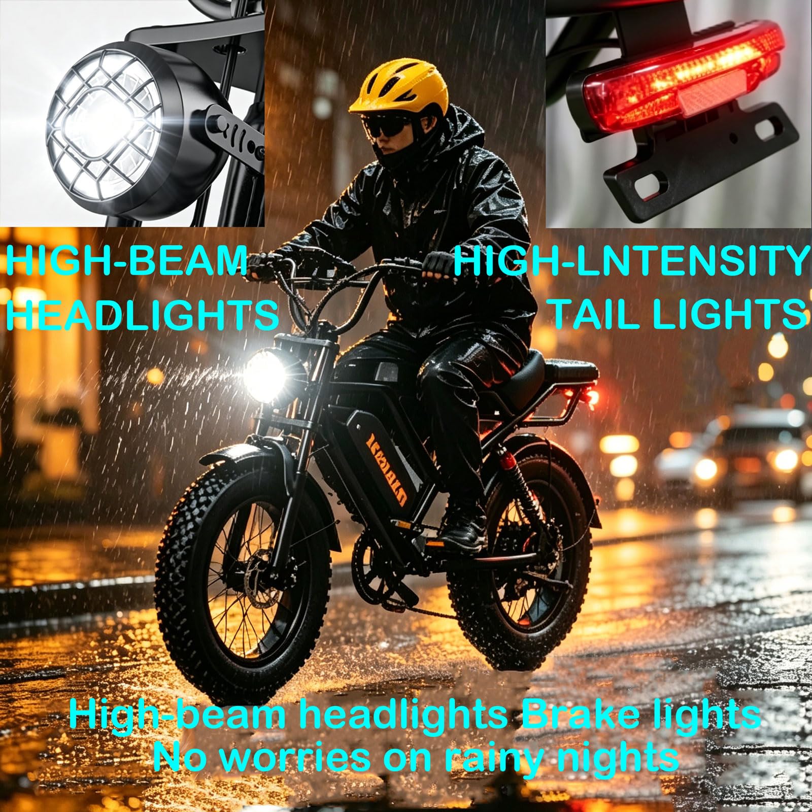 Bicicletta elettrica per adulti BK20, batteria rimovibile 48V20Ah, per addensare motociclette elettriche a pneumatici larghi antiscivolo, biciclette di montagna, biciclette pendolari, autonomia50-80KM