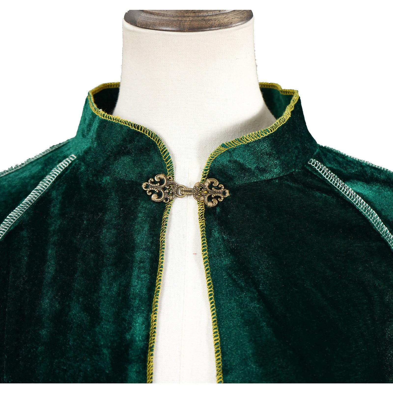 Générique Cape Médiévale Élégante pour Femme, Costume Gothique Cosplay Halloween,Velours Doux · Coupe Ajustable · idéal pour fête & Mascarade · Tailles S-XL