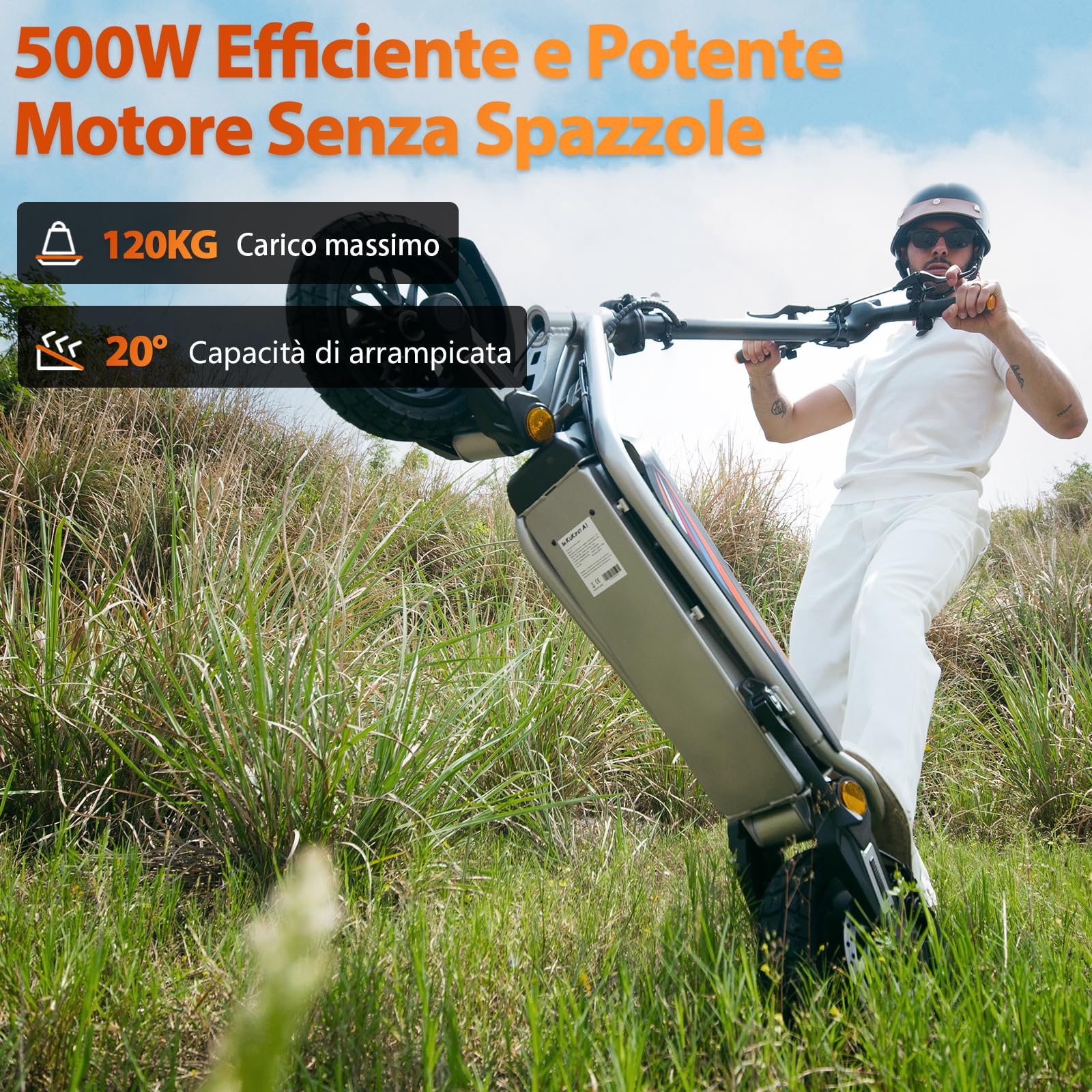 Monopattino Elettrico Adulto,Scooter Elettrico,Patinete Electrico,Autonomia di 45KM,Velocità Massima 25km/h,10"Pneumatici,Doppia Frenata,3Modalità di Velocità,Capacità di Carico120KG,A1