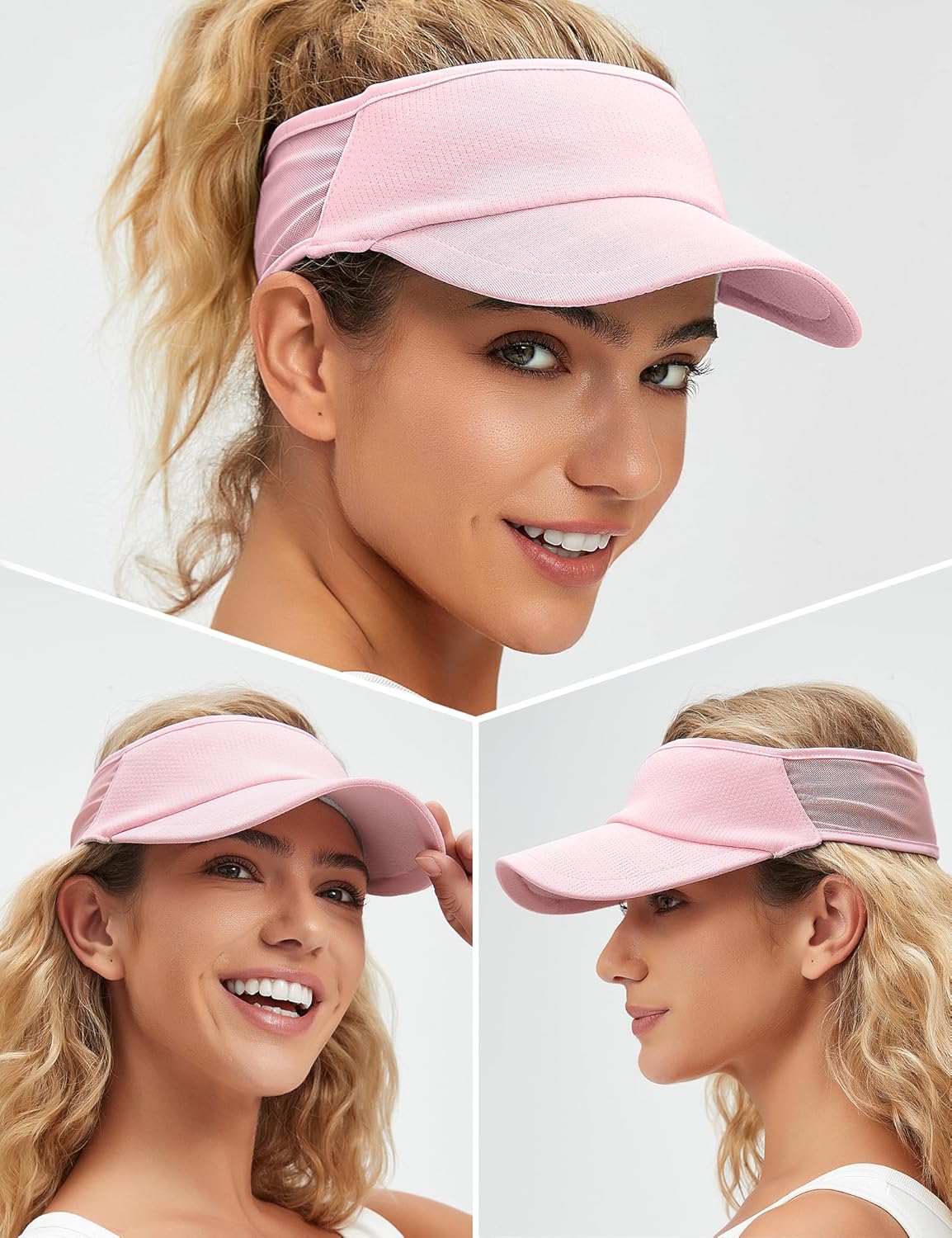 Sport Sun-Visor Hat Men Women Summer UV Protection, Lightweight Cooling Golf Running Tennis Sweat-Band Cap - Image 2