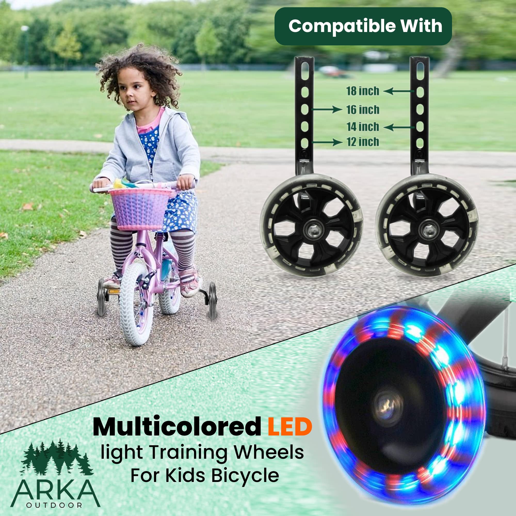 Bicicleta 16 Pulgadas Niña Ruedas De Entrenamiento Para Bicicleta