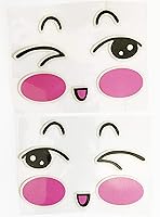 Vista 5 de Funny Smile Face Decal Sticker for Auto Car Trucks,Motorcycle,Side Mirror L+R Rearview