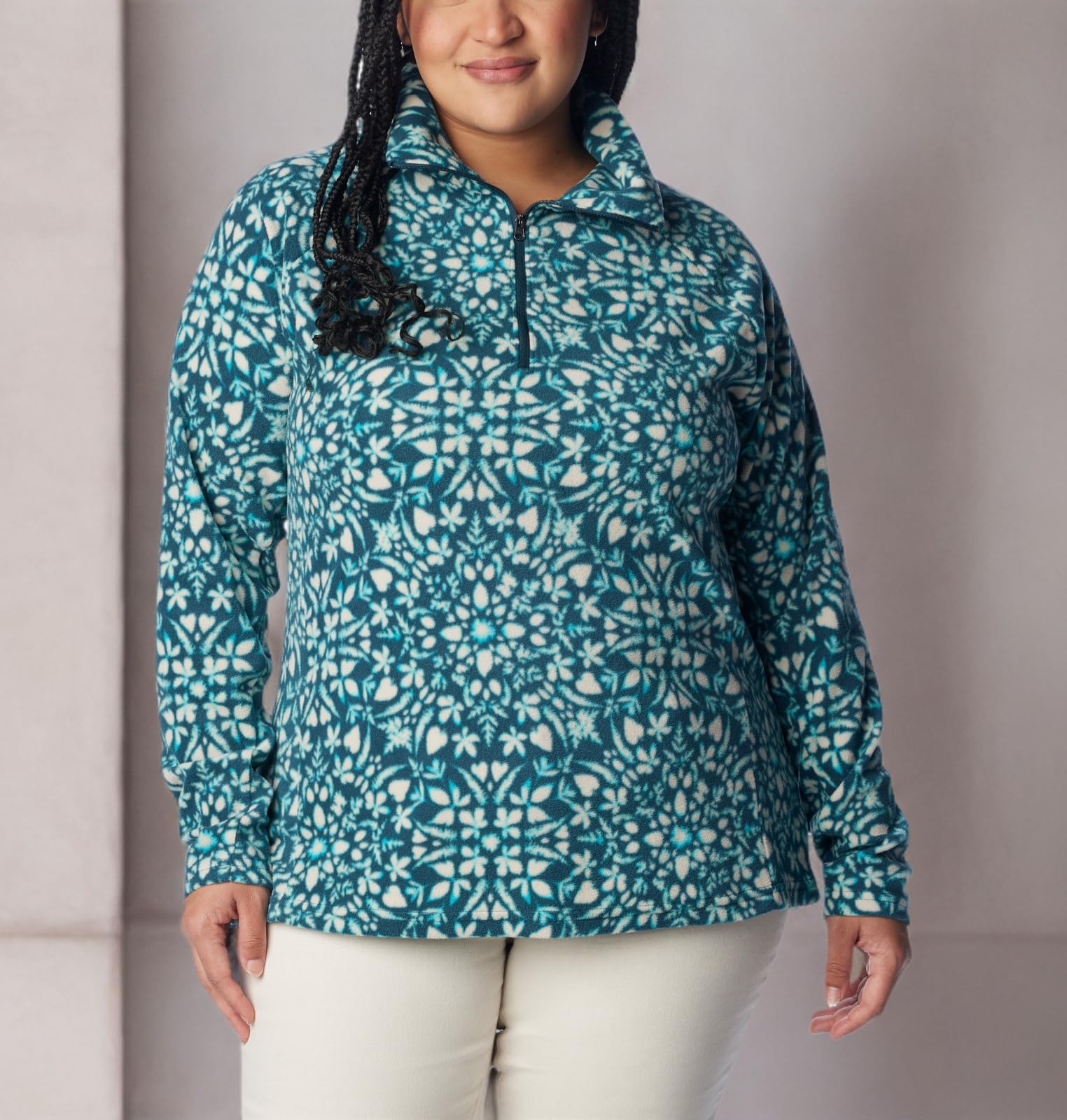 Columbia Women's Glacial Iv Print Half Zip Pullover Sweater
