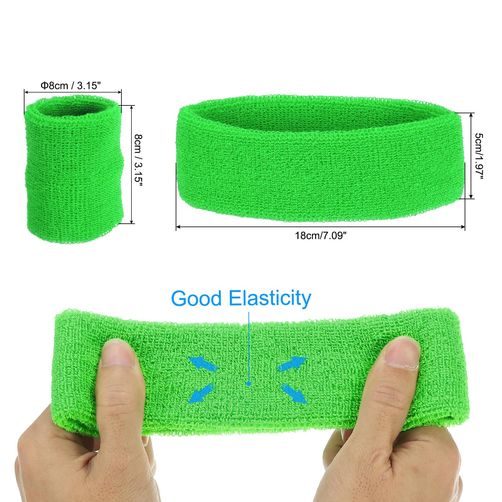 PATIKIL Sweatbands Headband Wristband - Image 2