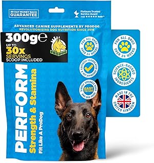 ProDog Maximus Performance Supplement For Dogs - 60 Servings | Targets Lean Muscle Growth | Superior Health, Strength, Speed, Conditioning & Vitality | 58% Protein Per Scoop | For All Dogs