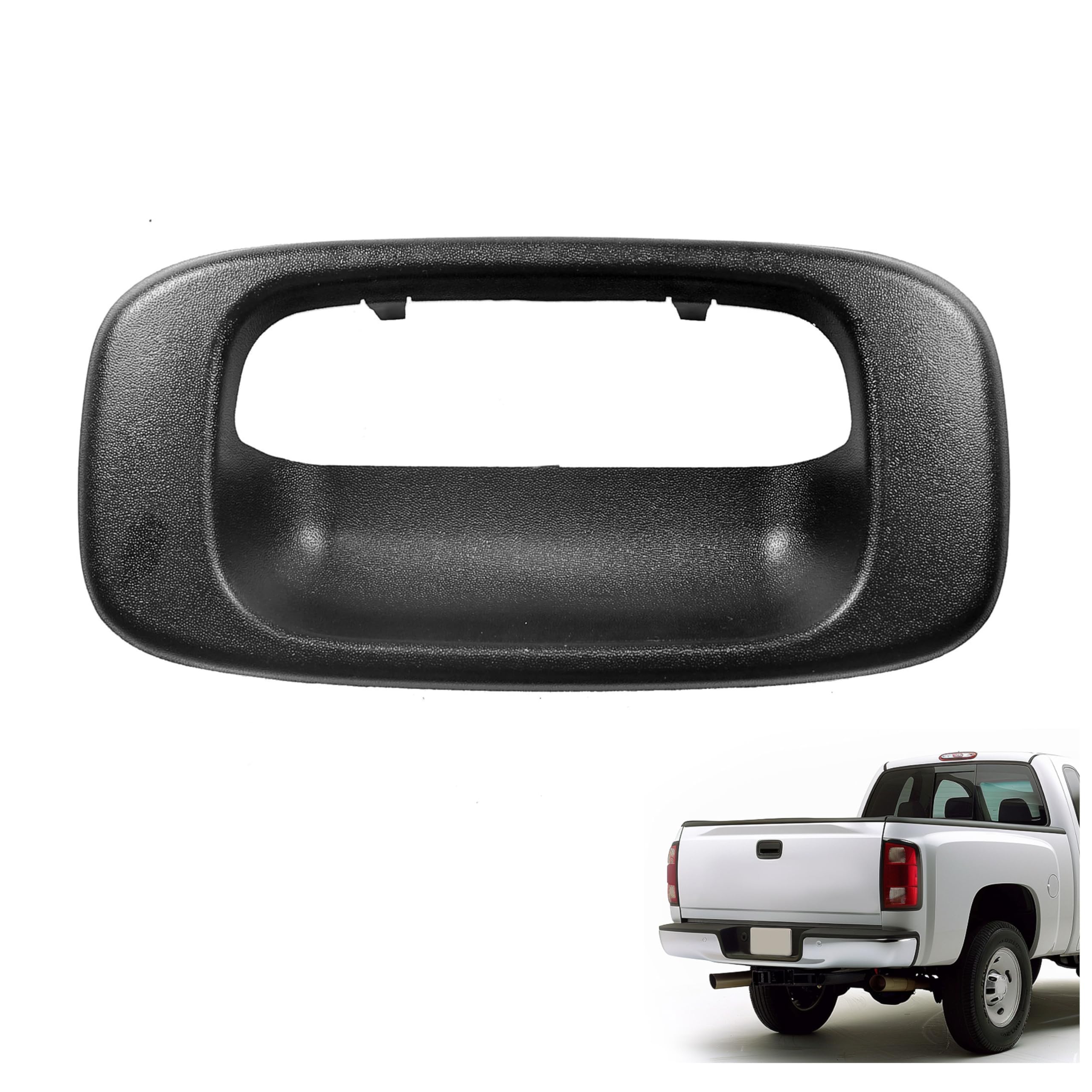 Tailgate Handle Bezel For 1999-2006 Chevy Silverado 1500 – Textured Black Outside