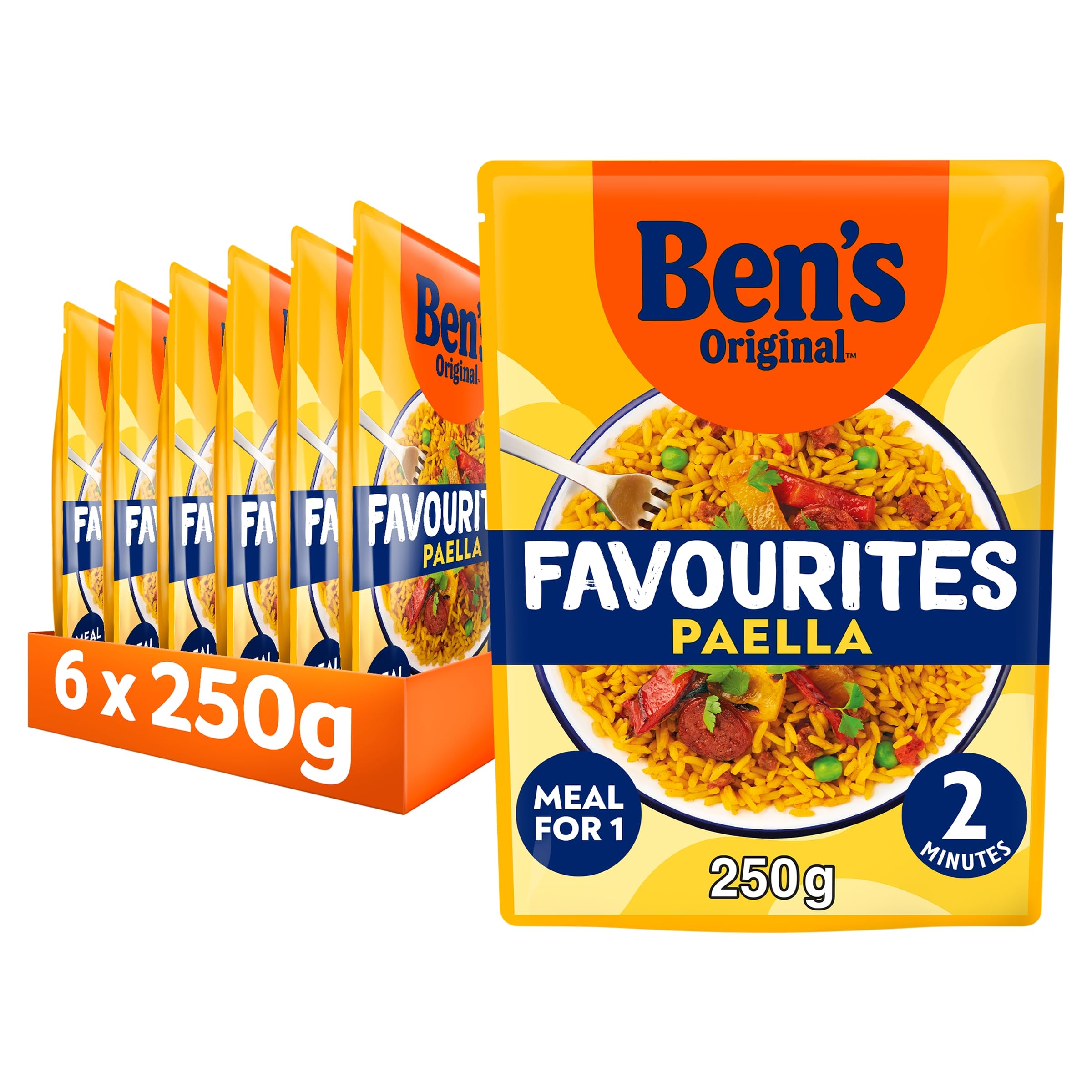 Ben's Original Favourites Risotto Paella Pouch, Bulk Multipack 6 x 250g