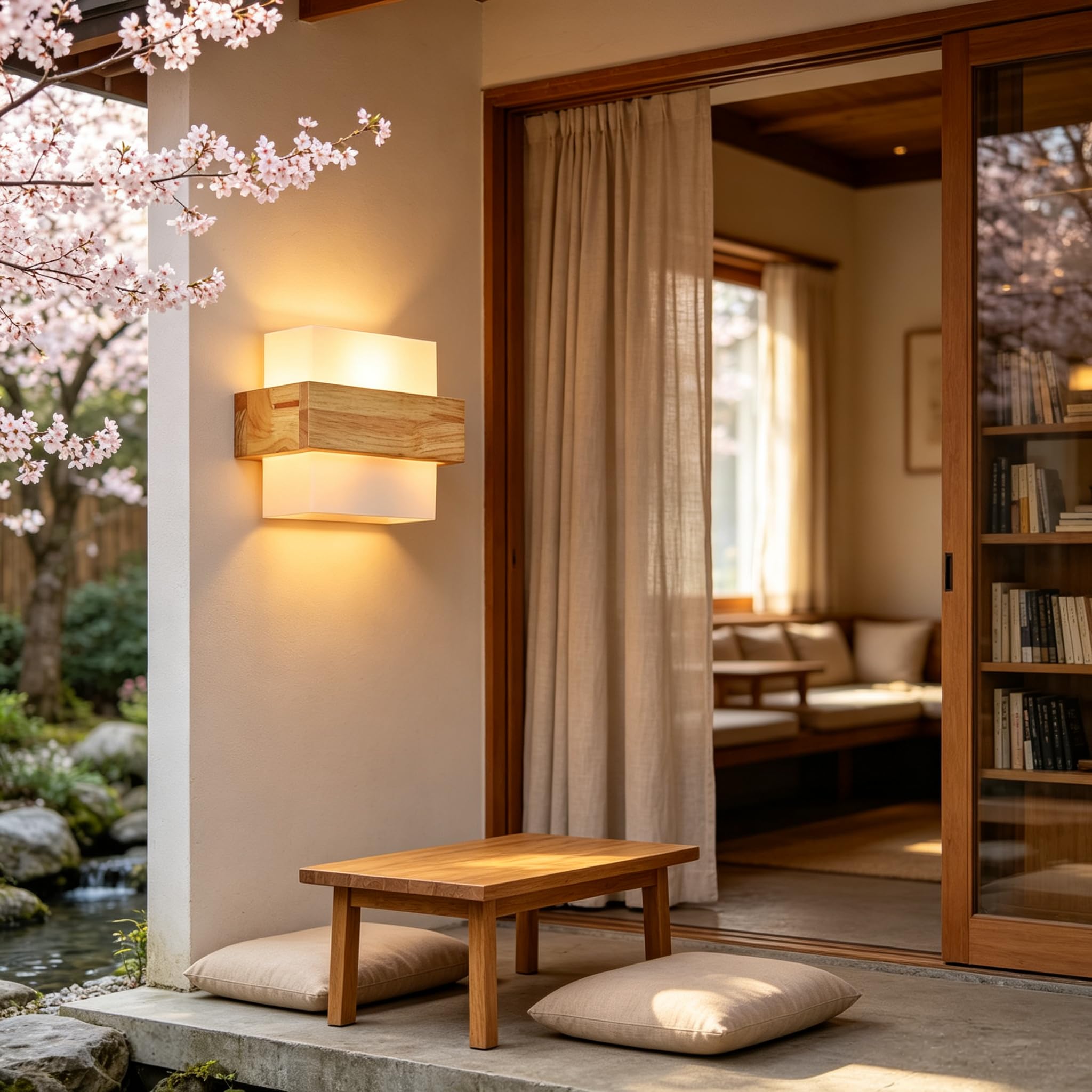 壁掛けLED オシャレ　インテリア　和風 Amazon.co.jp : Sakura ブラケットライト 壁掛け照明 和モダン