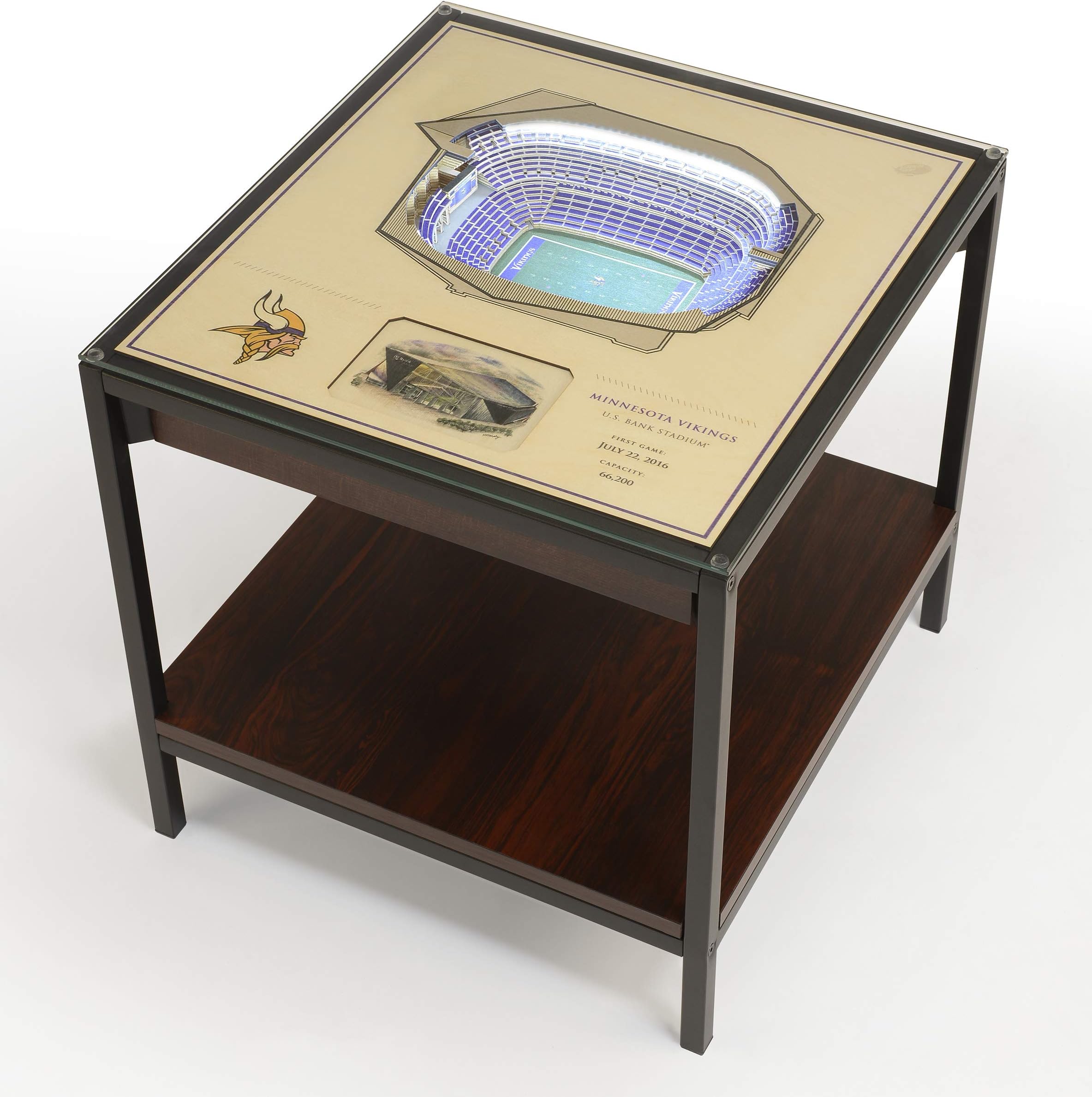 YouTheFan NFL 25-Layer StadiumViews Lighted End Table