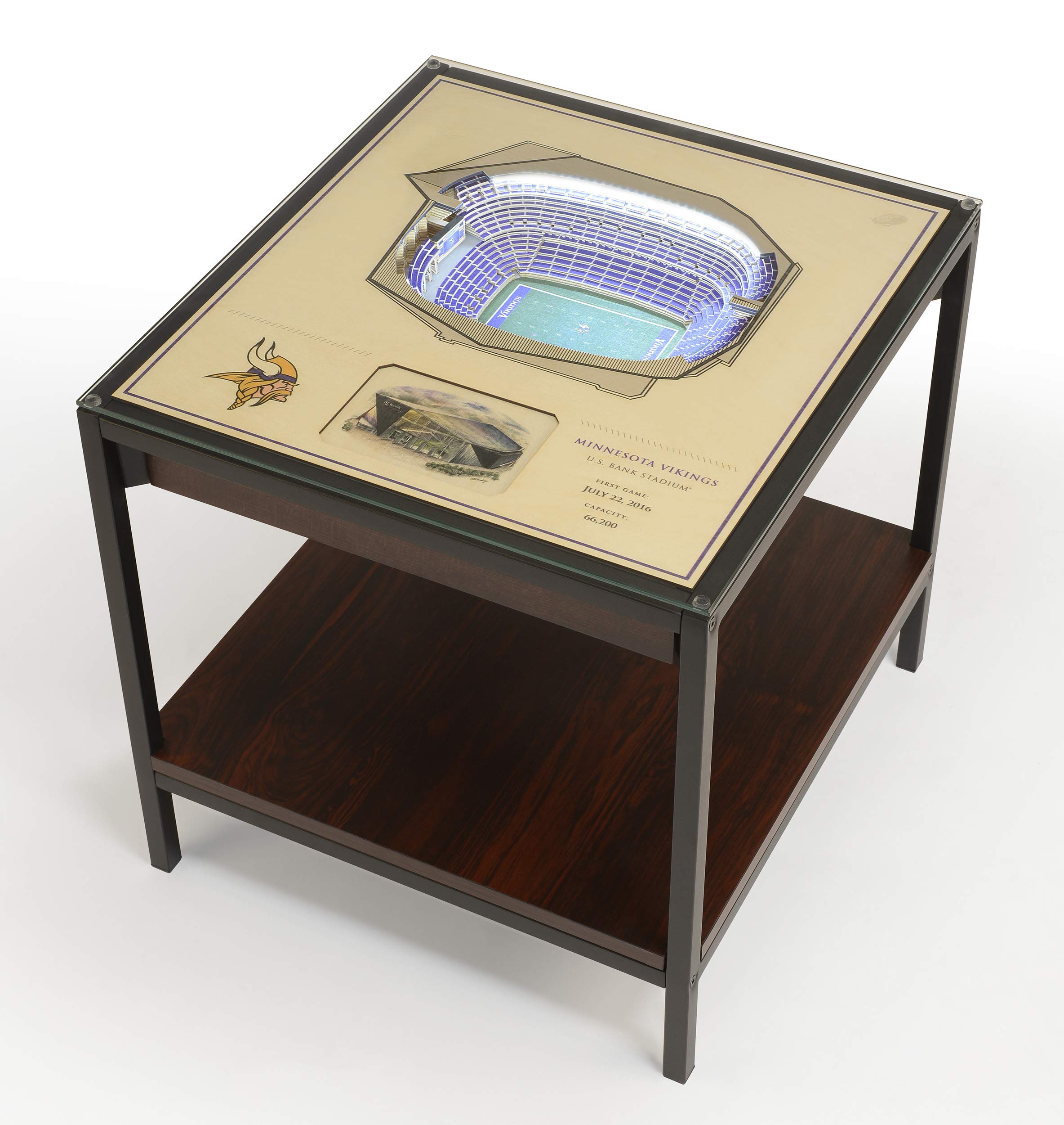 YouTheFan NFL 25-Layer StadiumViews Lighted End Table