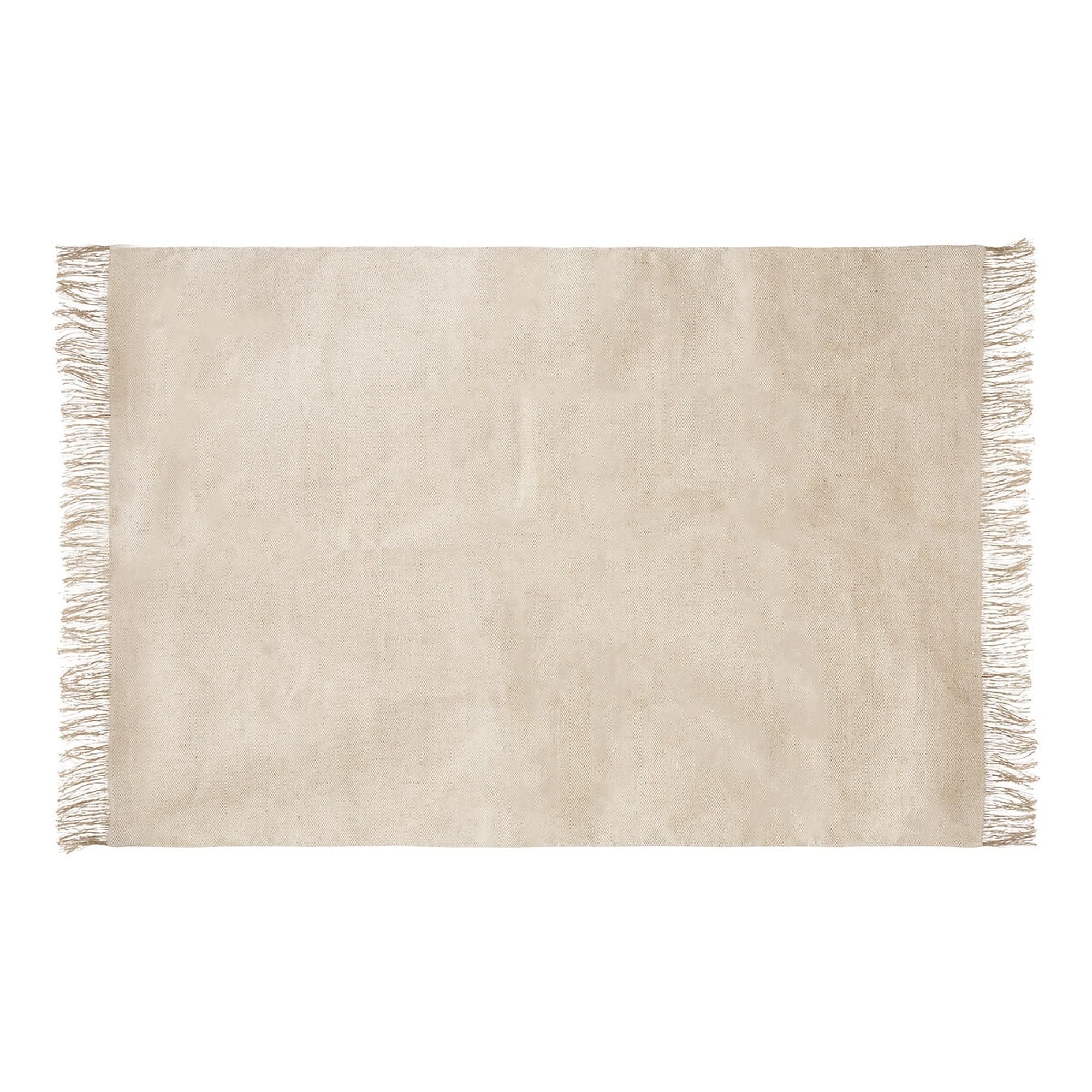 ATMOSPHERA CREATEUR D'INTERIEUR Alfombra Bota, algodón y Yute, Marfil