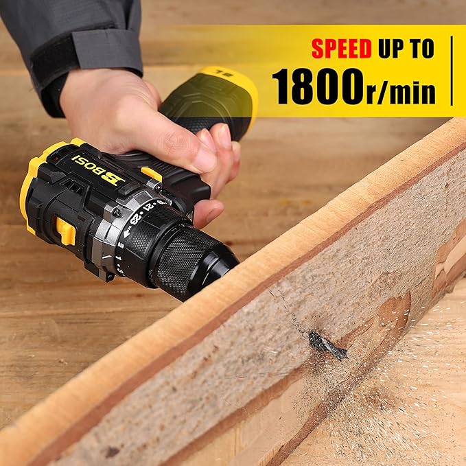 Taladro Atornillador Inalámbrico B BOSI TOOLS 16V Sin Escobillas miniatura 6