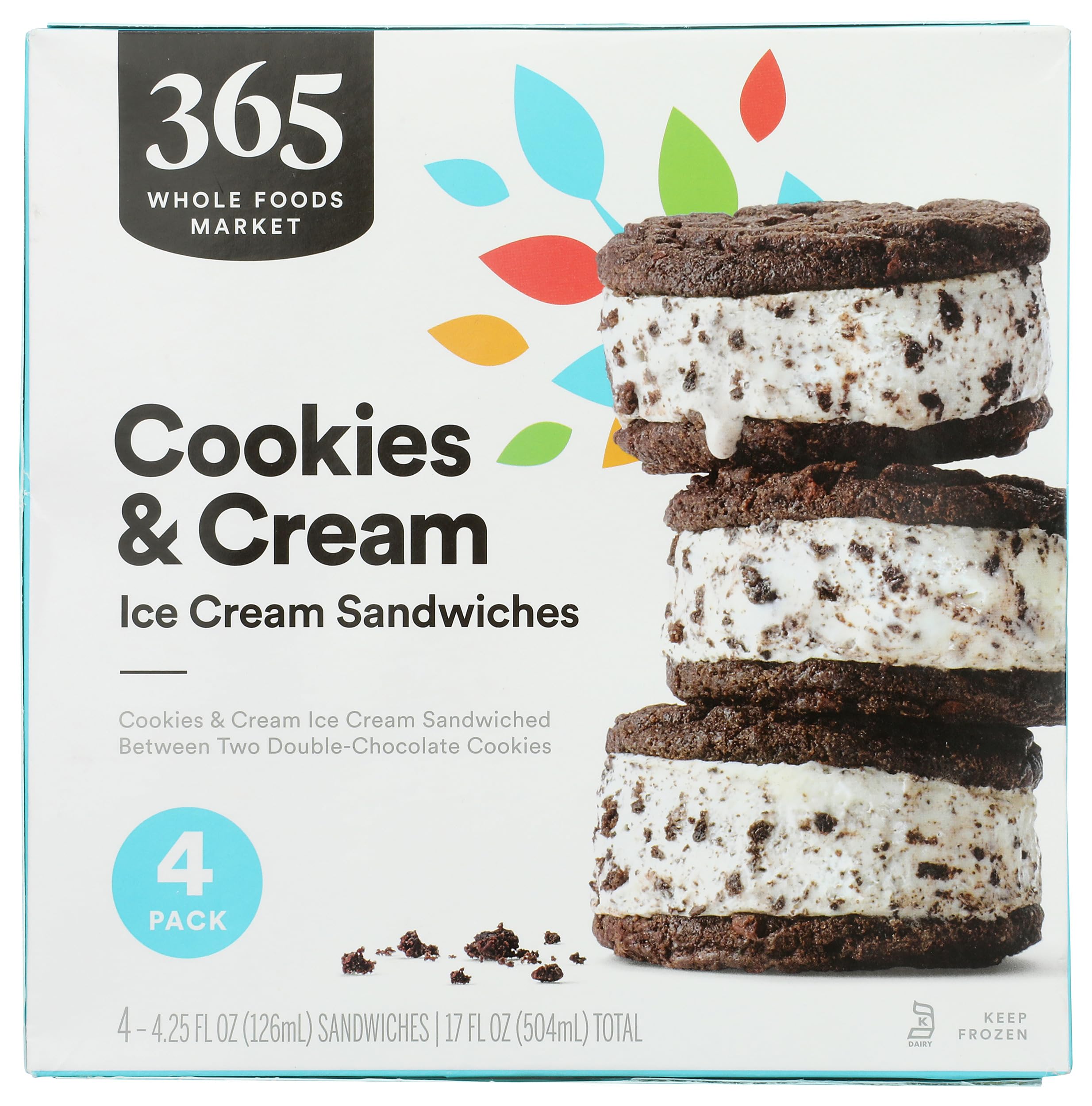 Amazon.com: 365 by Whole Foods Market Cookies & Cream Ice Cream