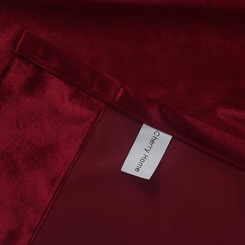 Miniatura 8 de Cherry Home Juego de 2 cortinas blackout de terciopelo, para oscurecer la habitación, paneles con ojales, de 52pulgadas de ancho por 84pulgadas de