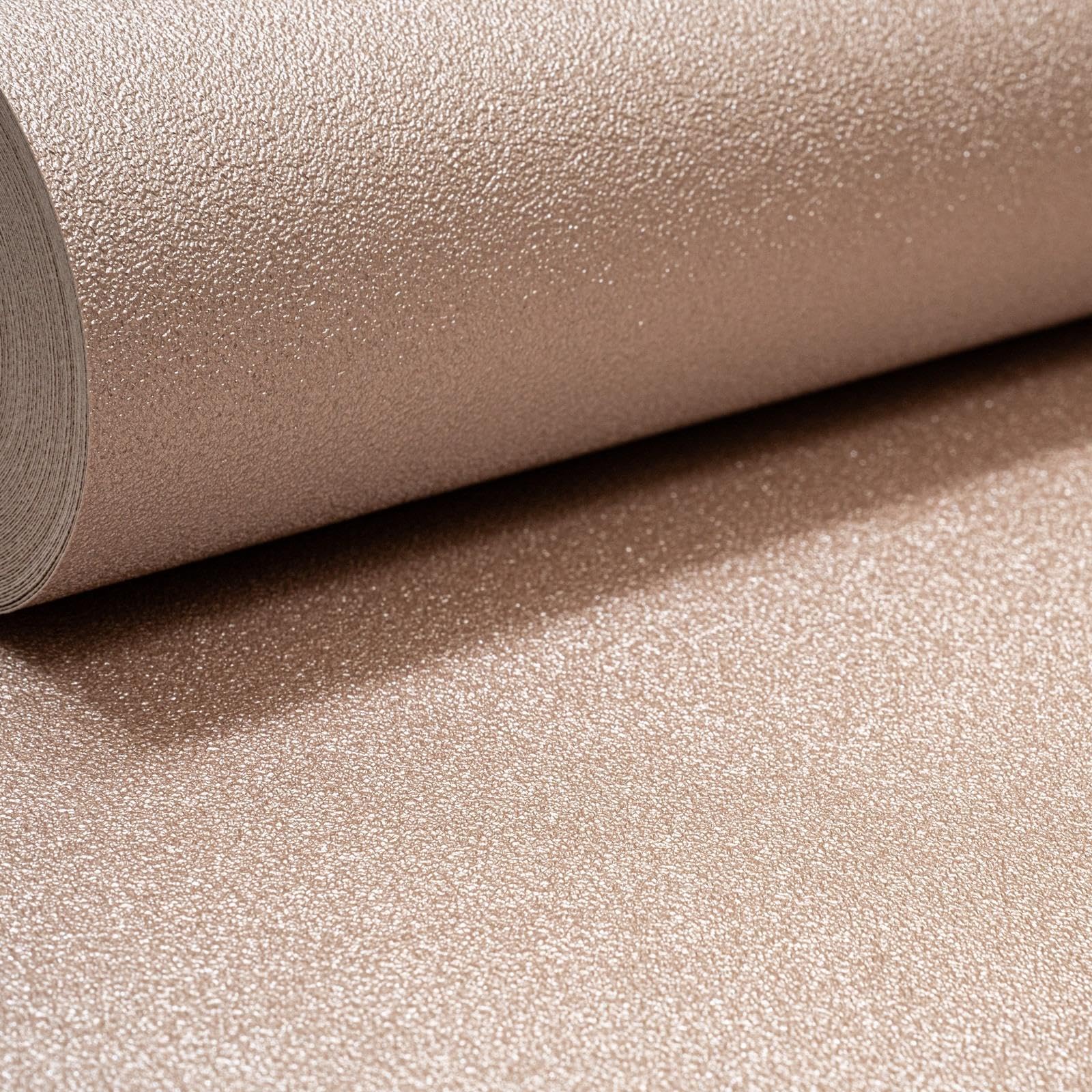 Sophie Laurence Rose Gold Plain Metallic Slightly Imperfect Wallpaper