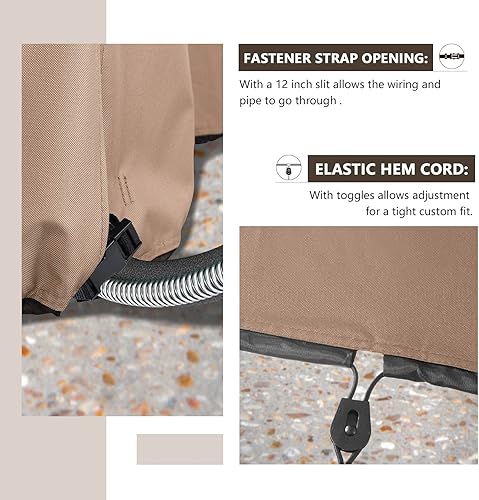 Miniatura 5 de ULTCOVER Cubierta cuadrada impermeable del aire acondicionado para las unidades exteriores de la CA tamaño hasta 30W x 30D x 25H pulgadas