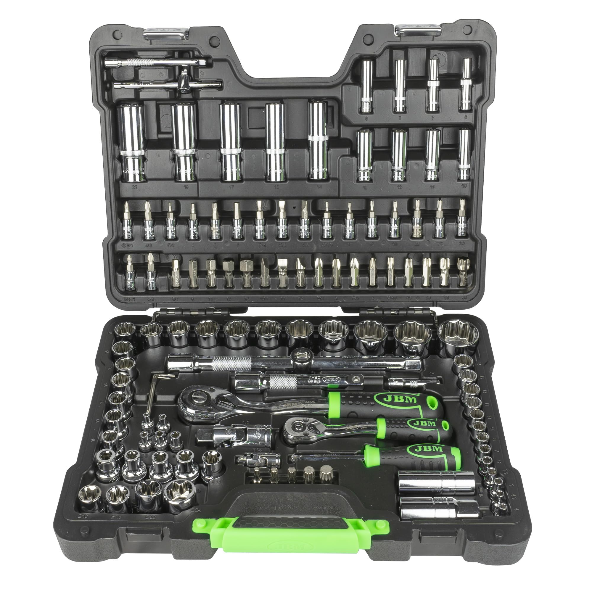 TOOL CASE 113 PIECES 12 POINT CUPS CHROME