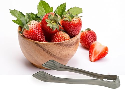 Miniatura 5 de PARTY BARGAINS Pinzas de plástico para servir de 8.5 pulgadas, paquete de 6, pinzas de plástico plateado de alta calidad y resistentes para