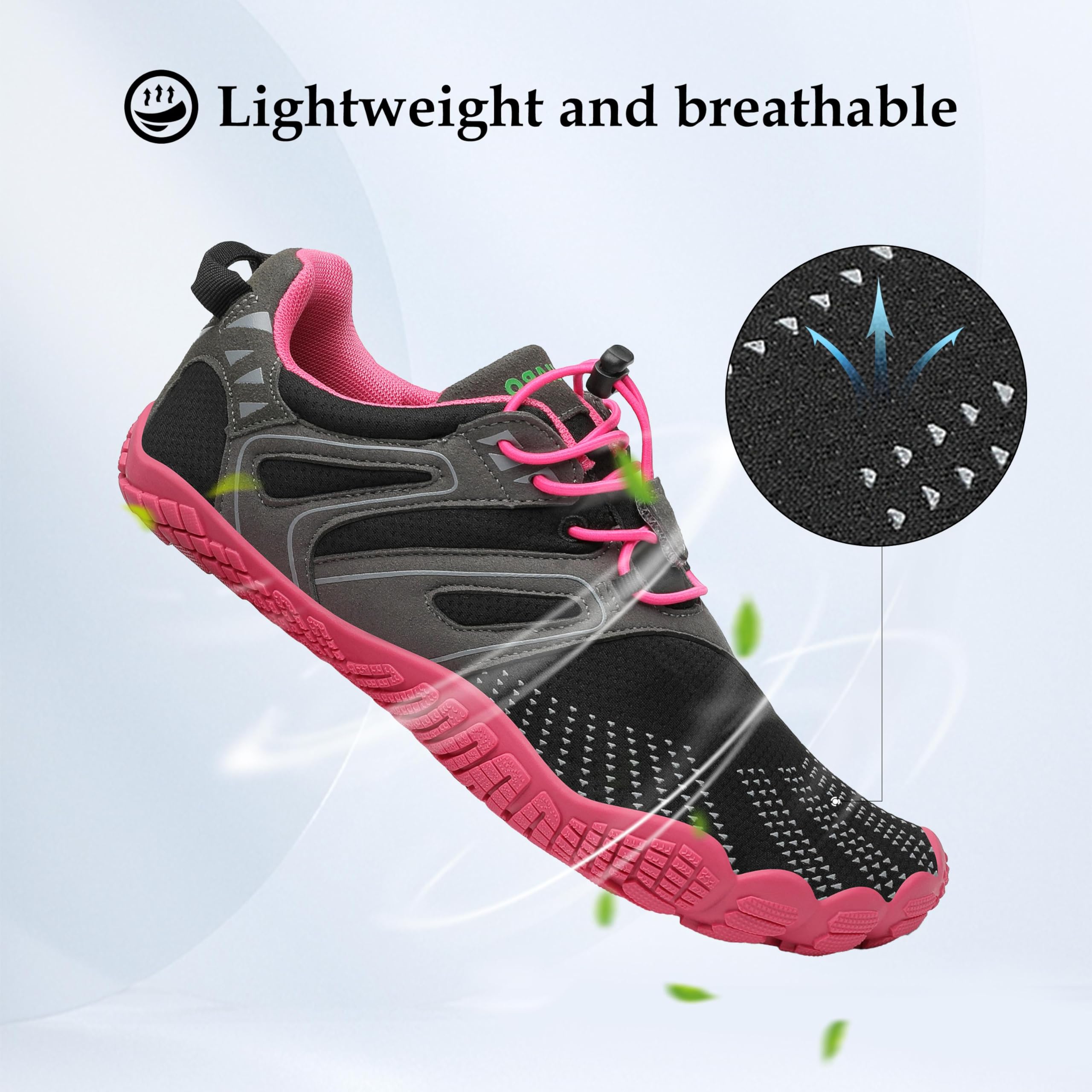 SAGUARO Scarpe Barefoot Minimaliste Uomo Scarpe da Trail Trekking Scarpette da Scoglio