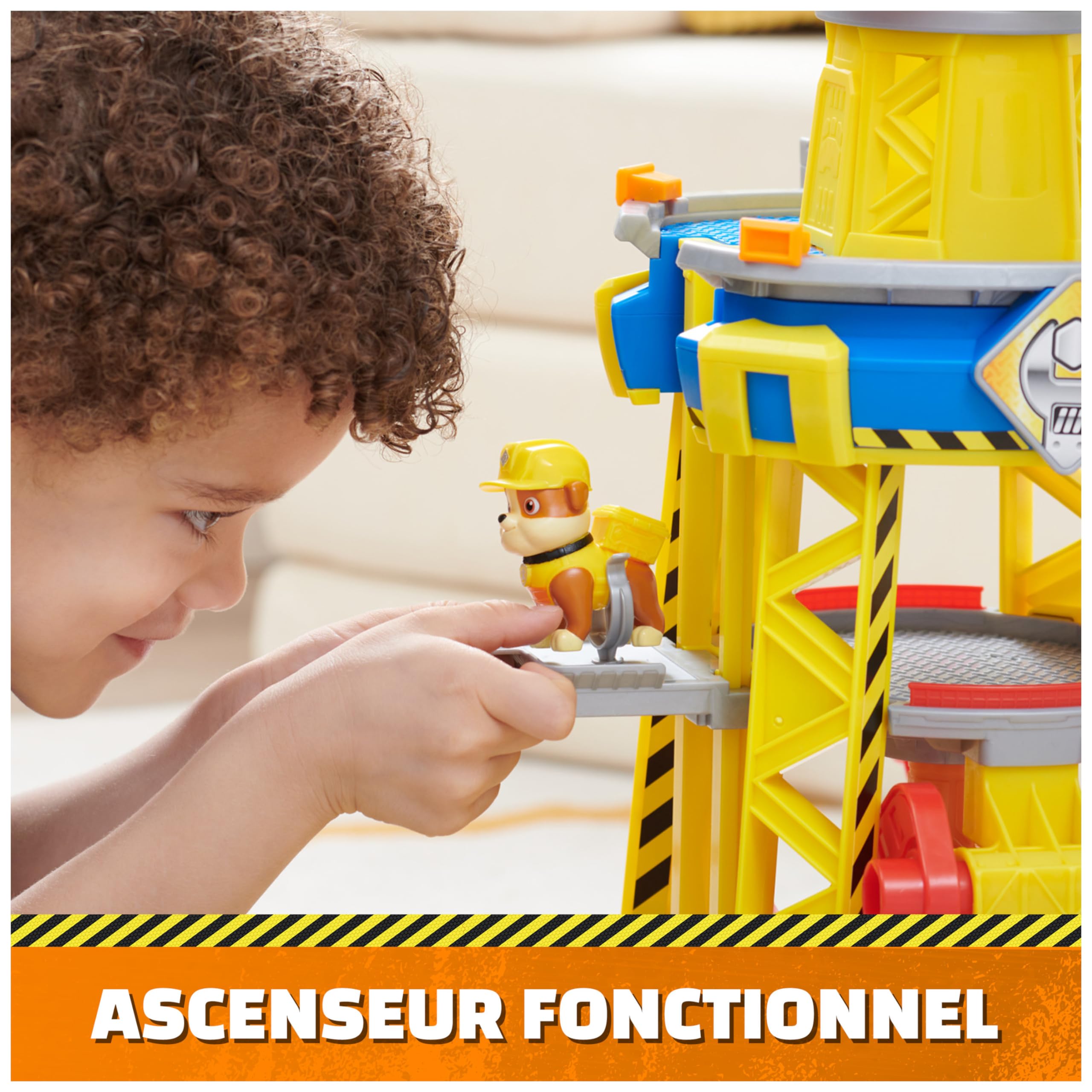 Ruben & Compagnie - Brico Park - Grue de Chantier Interactive - Véhicule Figurine Ruben Et Compagnie À Collectionner - Avec Sable Magique Kinetic Sand - Pat Patrouille Jouet - Jouet Enfant 3 Ans et +