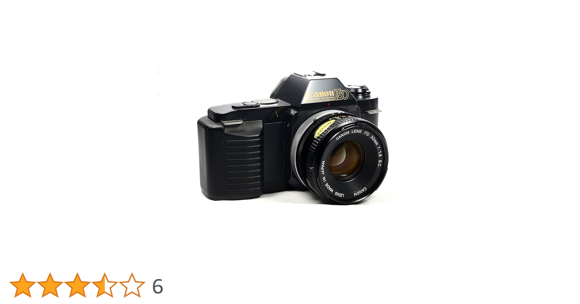 Canon T50 35mm SLR Film Camera Camera Kit with Canon FD