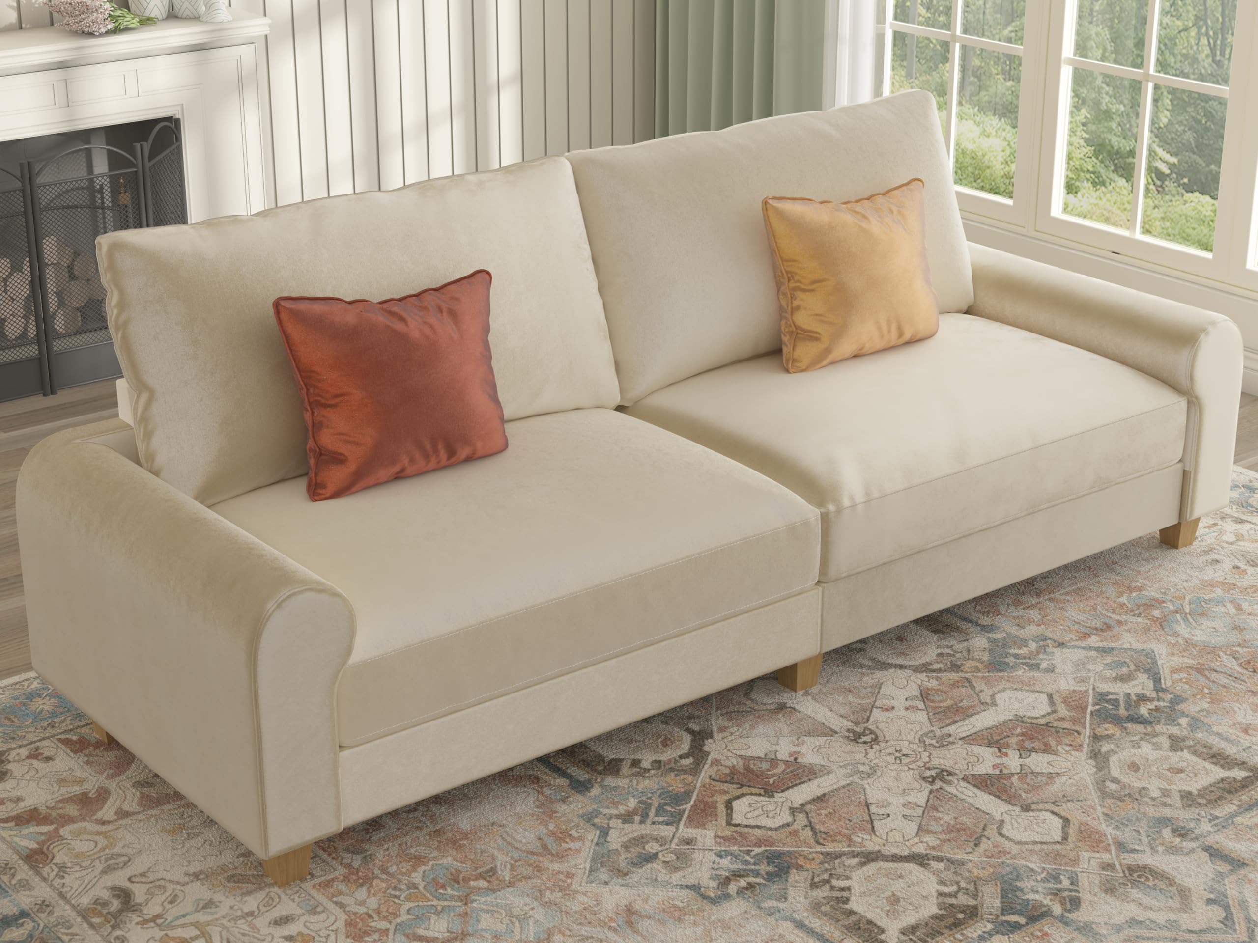 EASE MOOSE 70.6 Inch Velvet Loveseat
