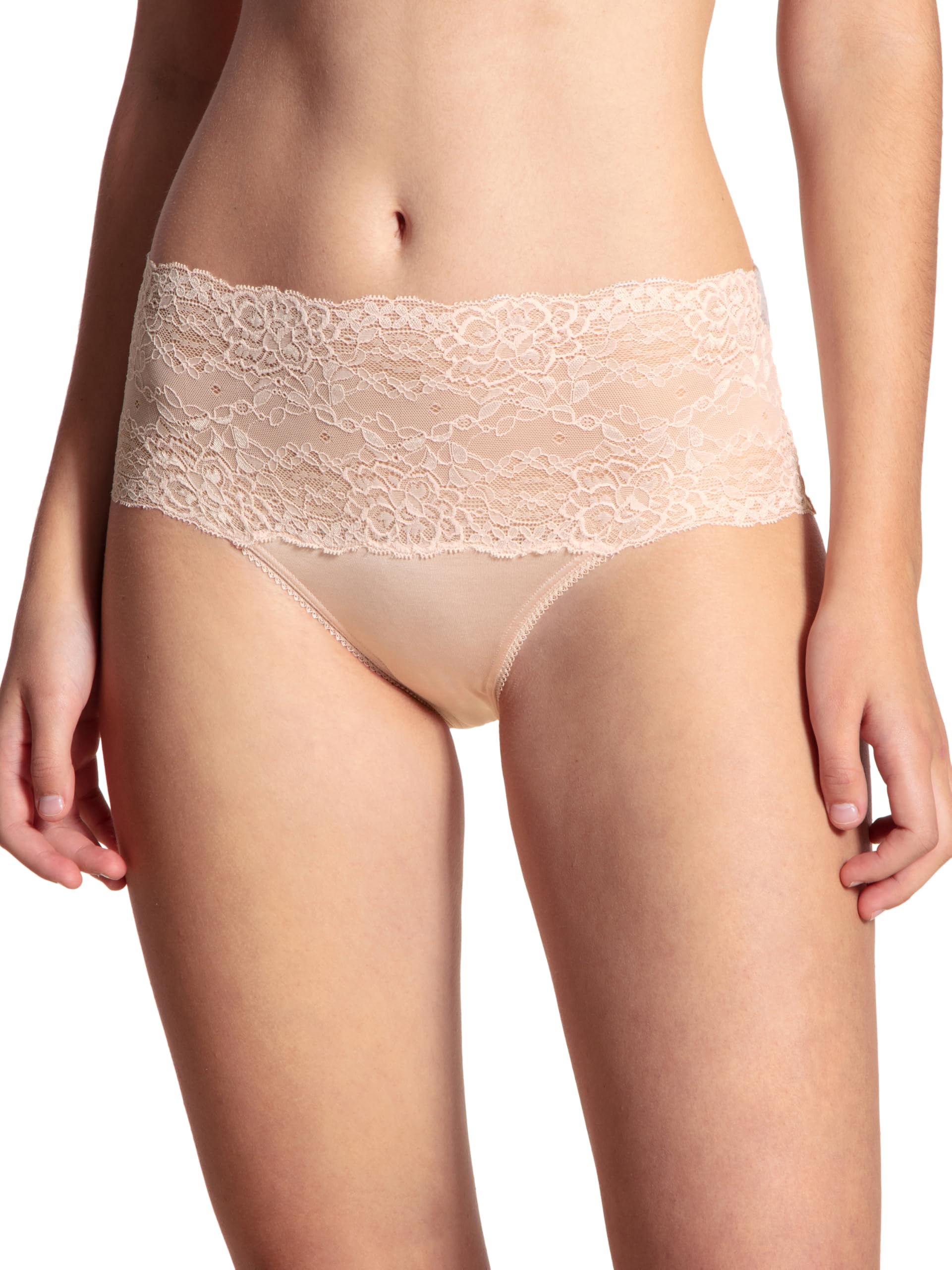 CALIDA Women's Sensual Secrets Brief Highwaist Underwear, Lace Parfait Pink, Small