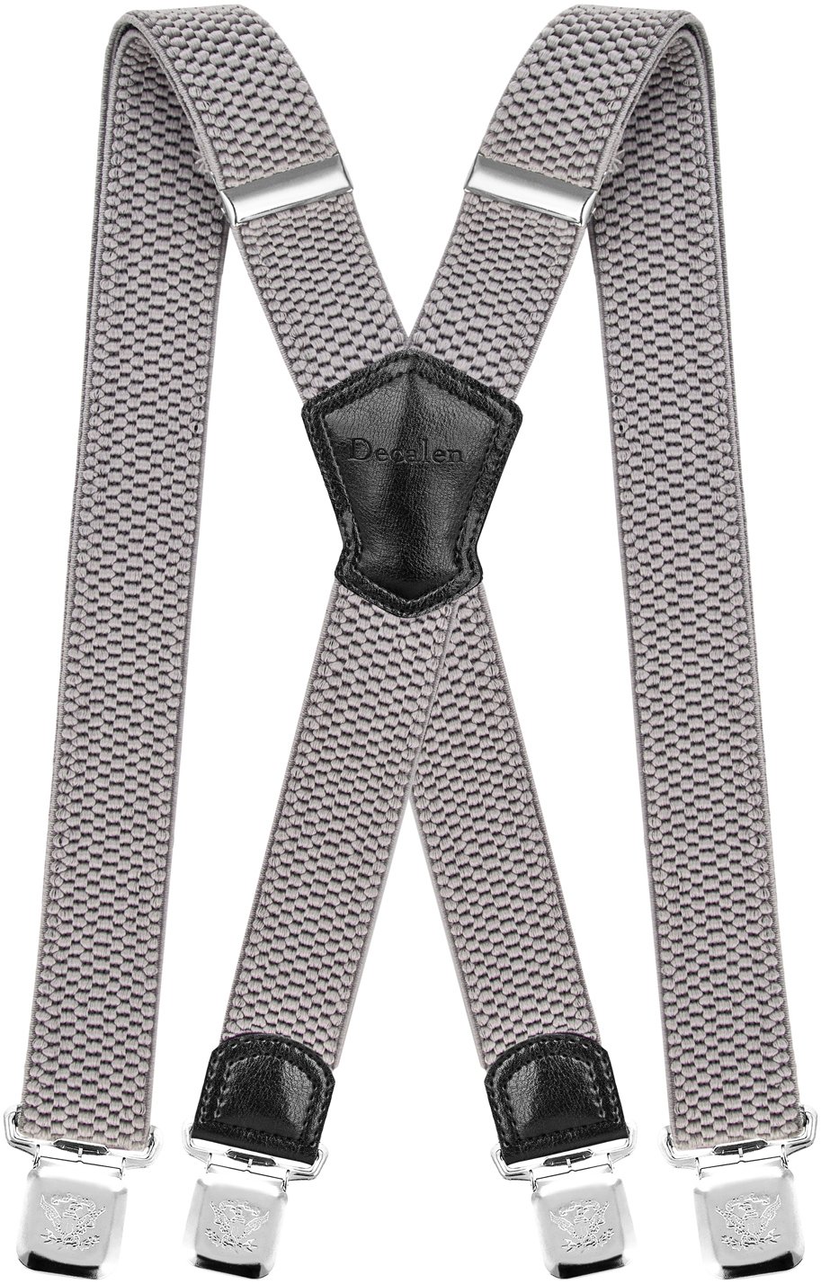 Bretelles élastiques Homme SATINIOR - Forme X, Clips Métal - Réglables Et Confortables