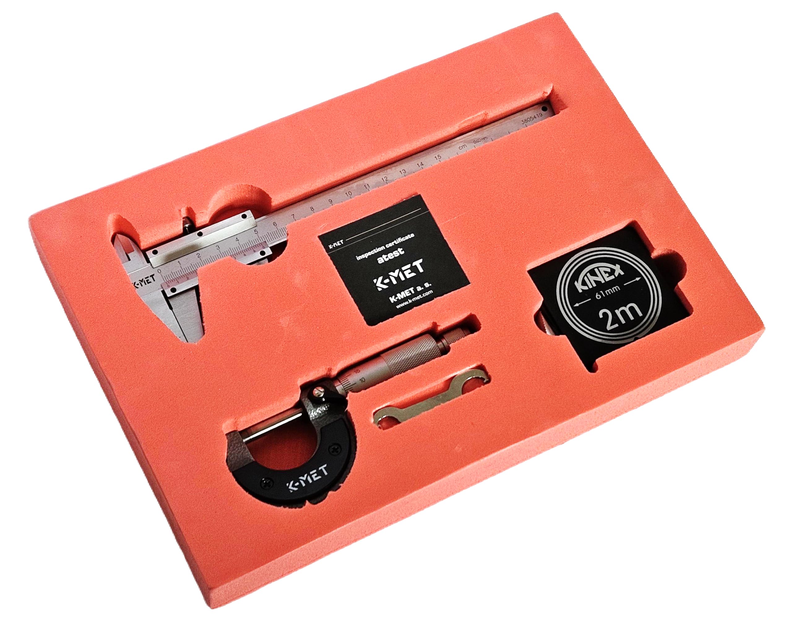 K-MET Mikrometer und Messschieber Set