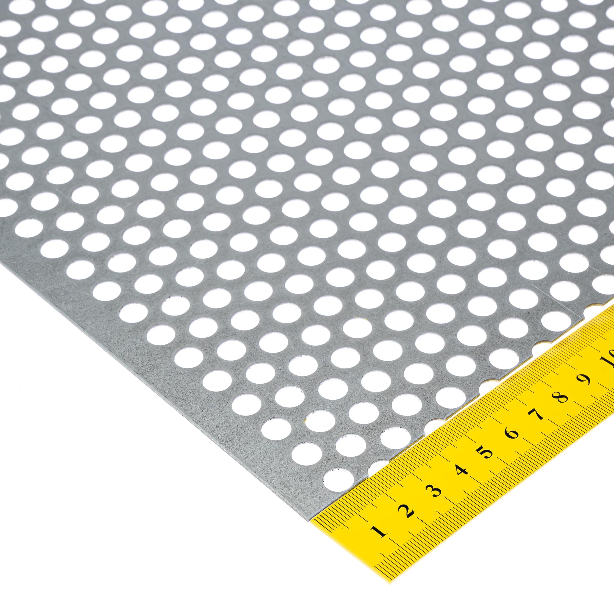 Lochblech Stahl Verzinkt RV 8-12 1,5 mm stark Individueller Zuschnitt nach Maß (500 mm x 350 mm)