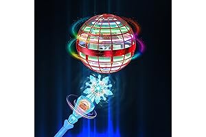 AmerFist Levitating Flying Spinner Space Orb, Red