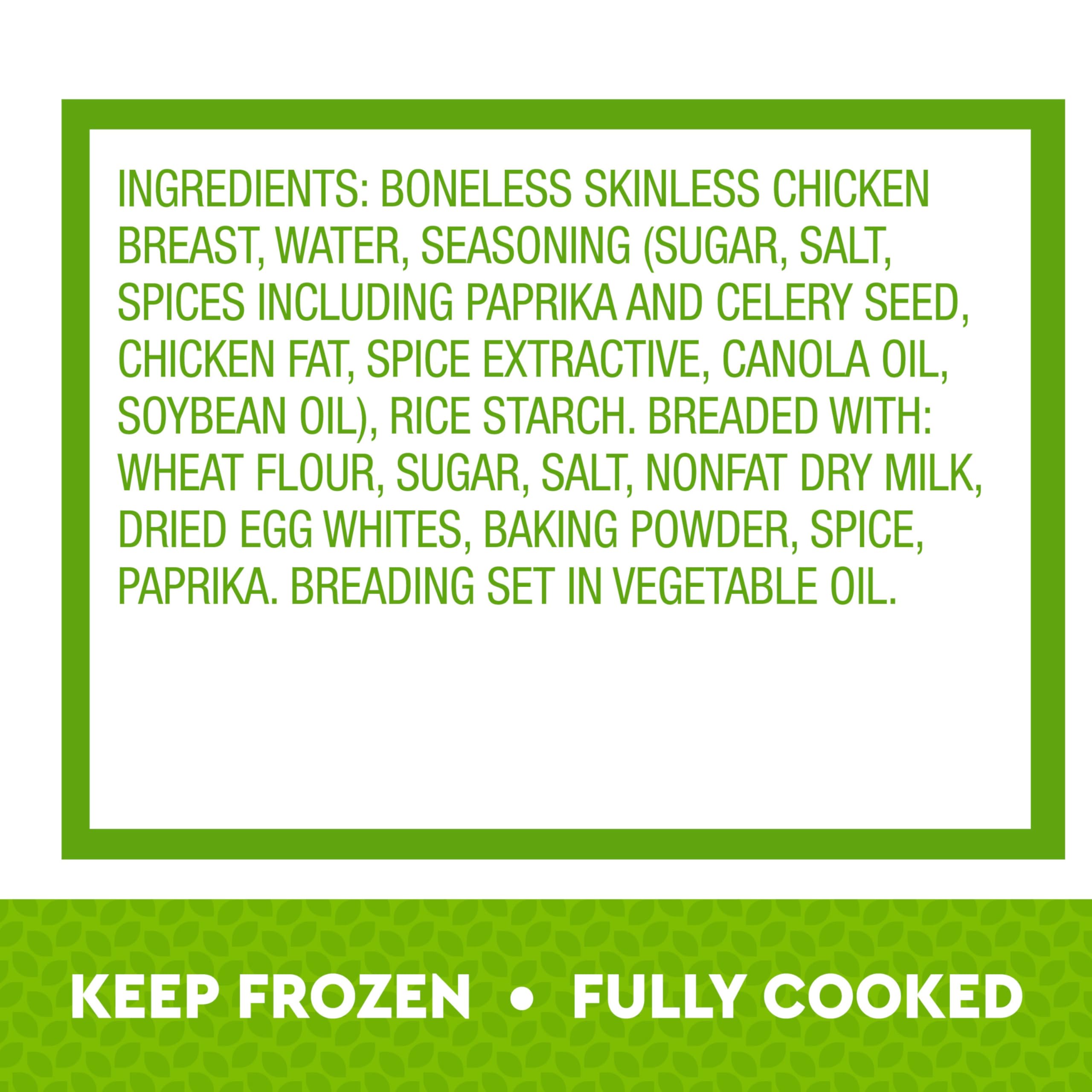 Just Bare Lightly Breaded Chicken Breast Strips Fully Cooked 16G Protein Frozen 1 50 LB — view 3