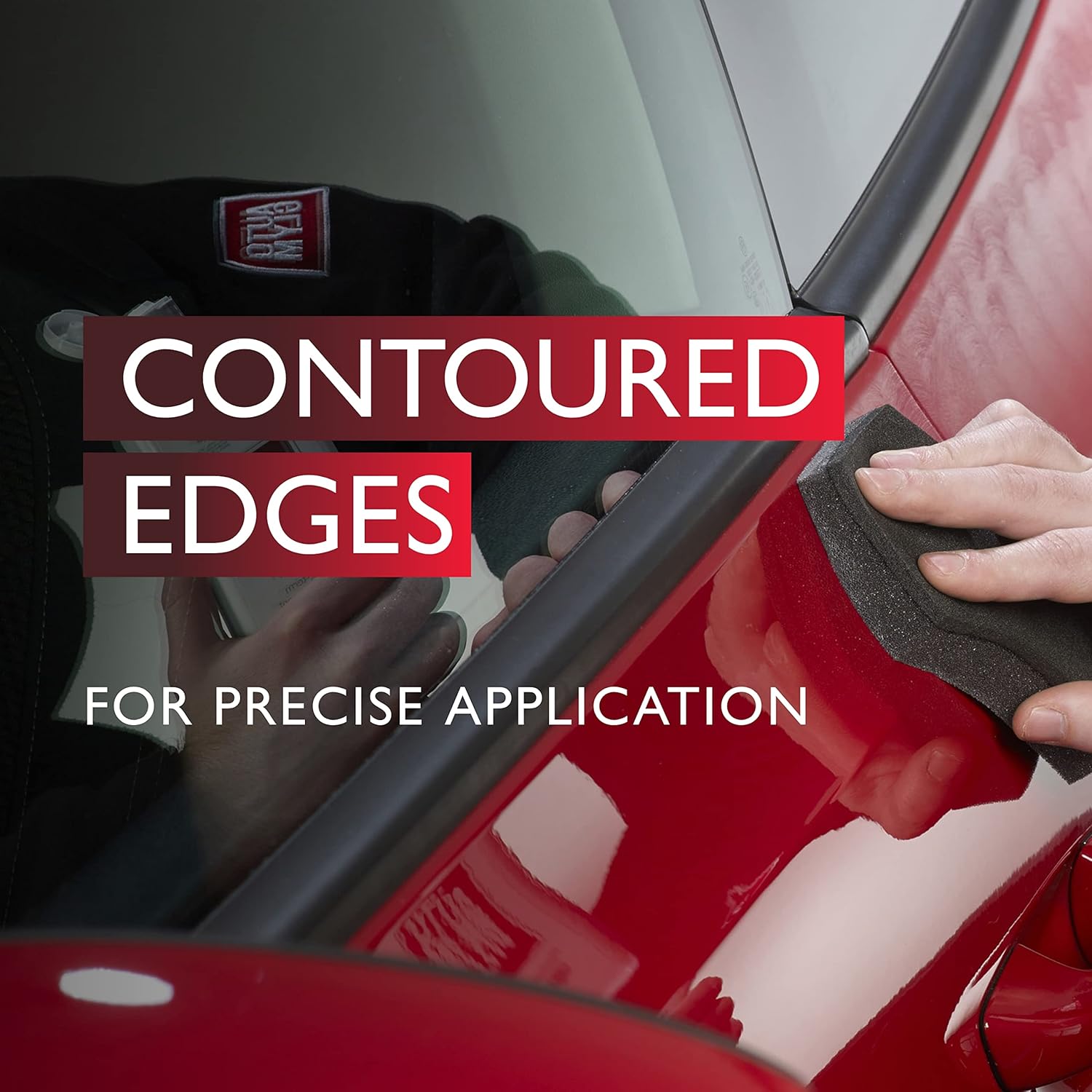 Autoglym Perfect Polish Applicator - Specially Designed Car Polish Applicator Pads with Point and Straight Edges for Precise Application, Pack of 2