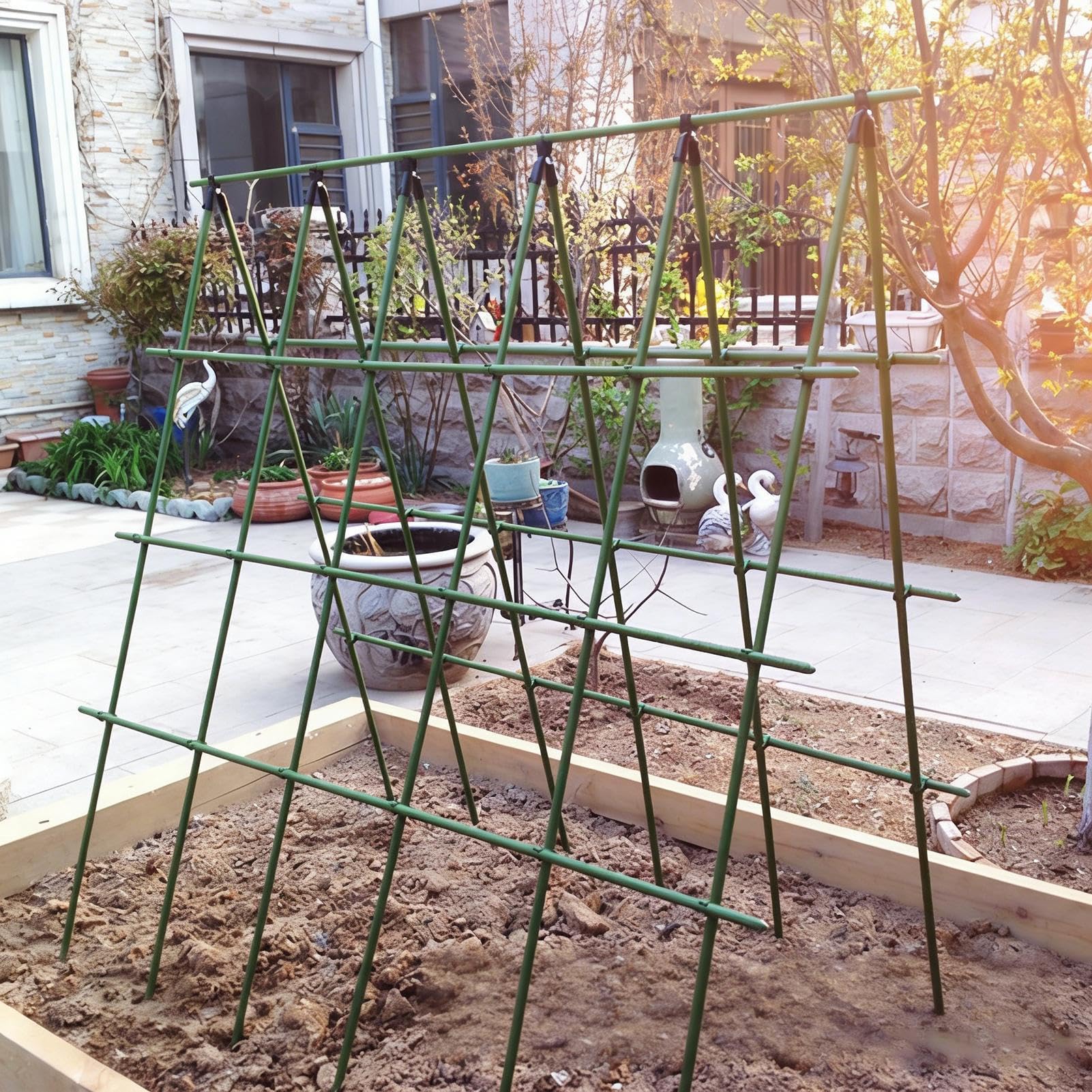 Treillis Pour Les Concombres Support de Légumes Pliable