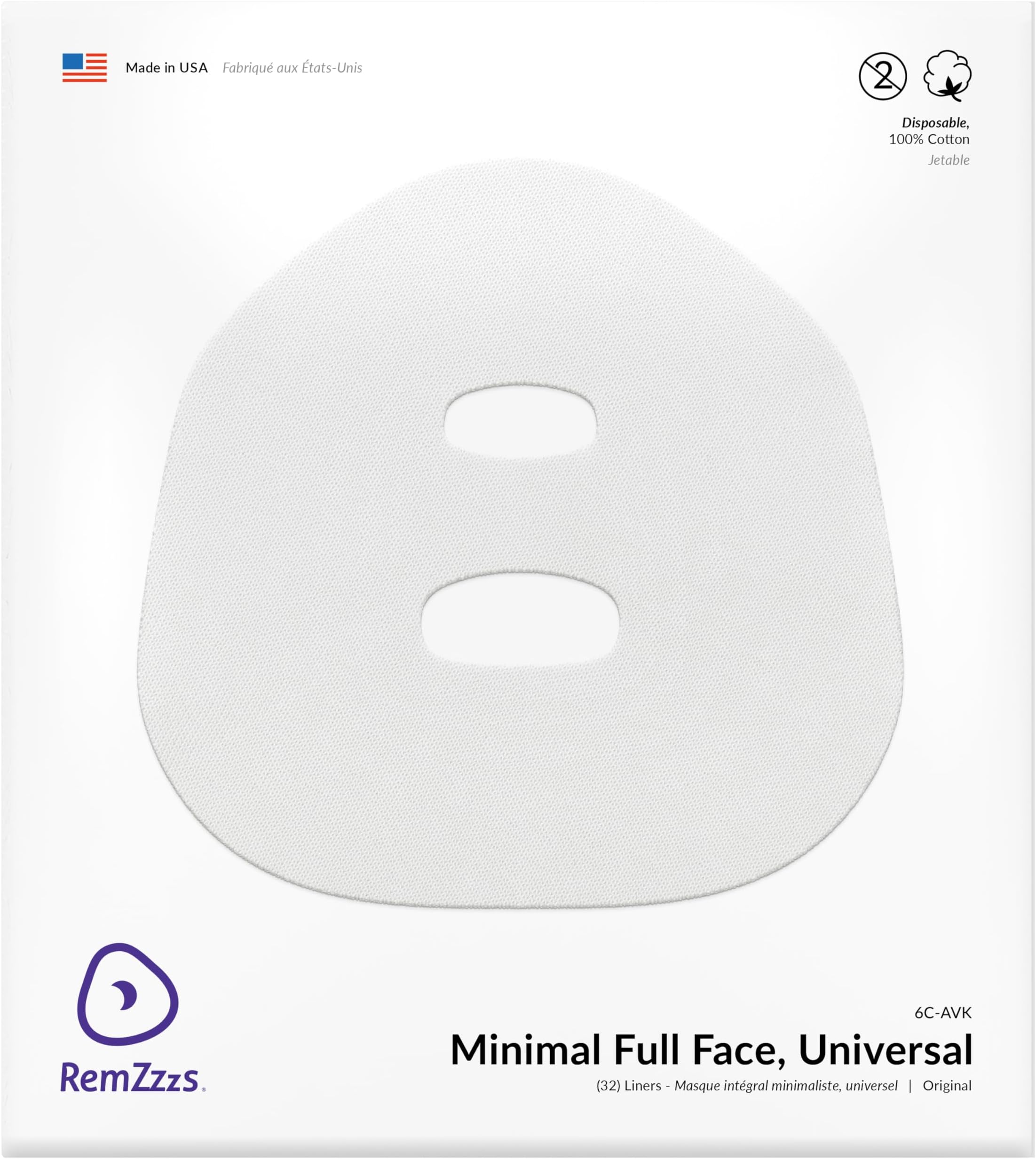 RemZzzs Minimal Contact Cpap Mask Liners (6C-AVK) - Reduce Noisy Air Leaks and Painful Blisters - Cpap Supplies and Accessories - Compatible with Fisher Paykel and Hans Rudolph