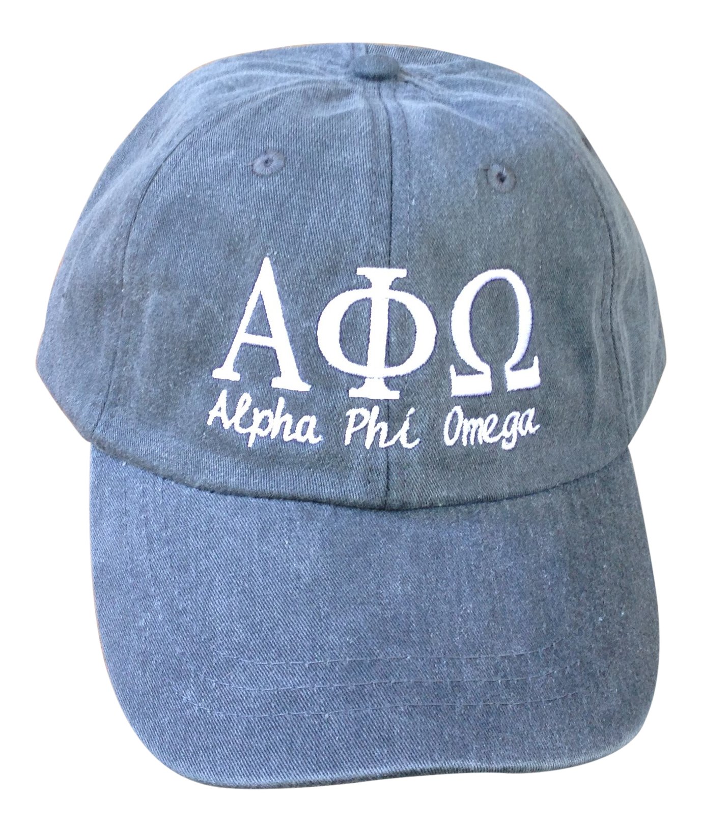 Mega GreekAlpha Phi Omega Script Baseball Cap