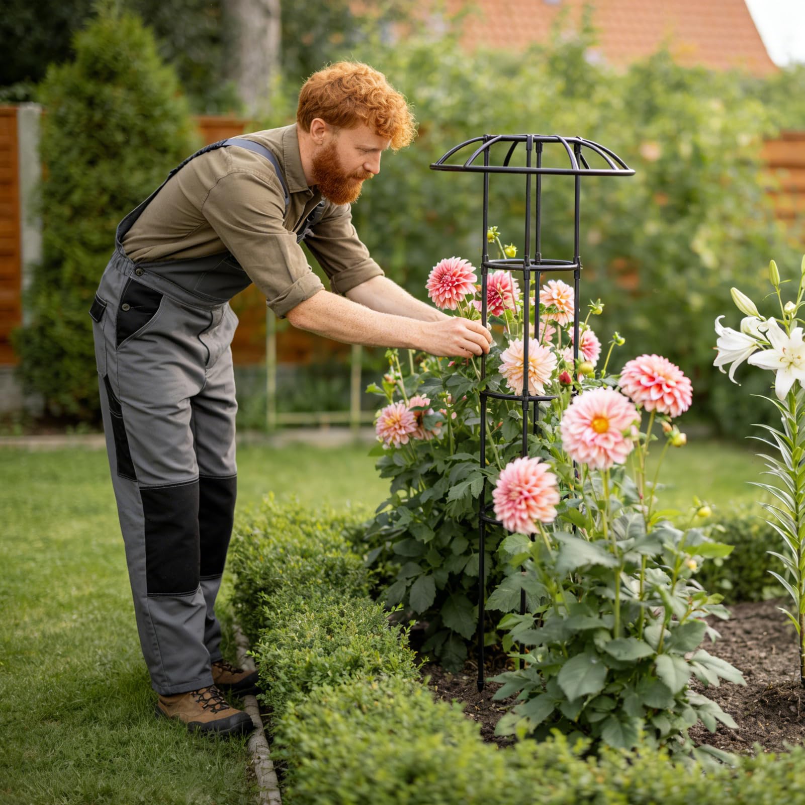 Griglia da Giardino per Piante Rampicanti Supporto Stabile e Decorativo per