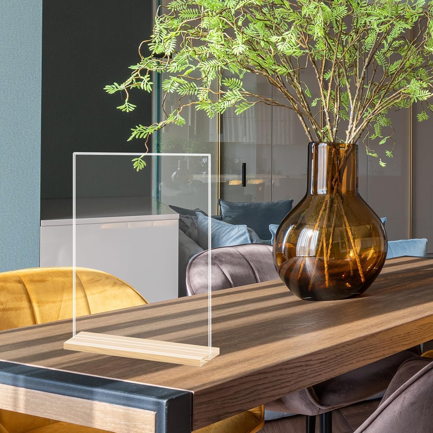A5 Acryl-Schilderhalter, 10 Stück, T-Form, A5, transparenter Schilderhalter, A5, Acryl-Poster, doppelseitig, für Tisch, Restaurant, Hotel, Dokumente, Büro