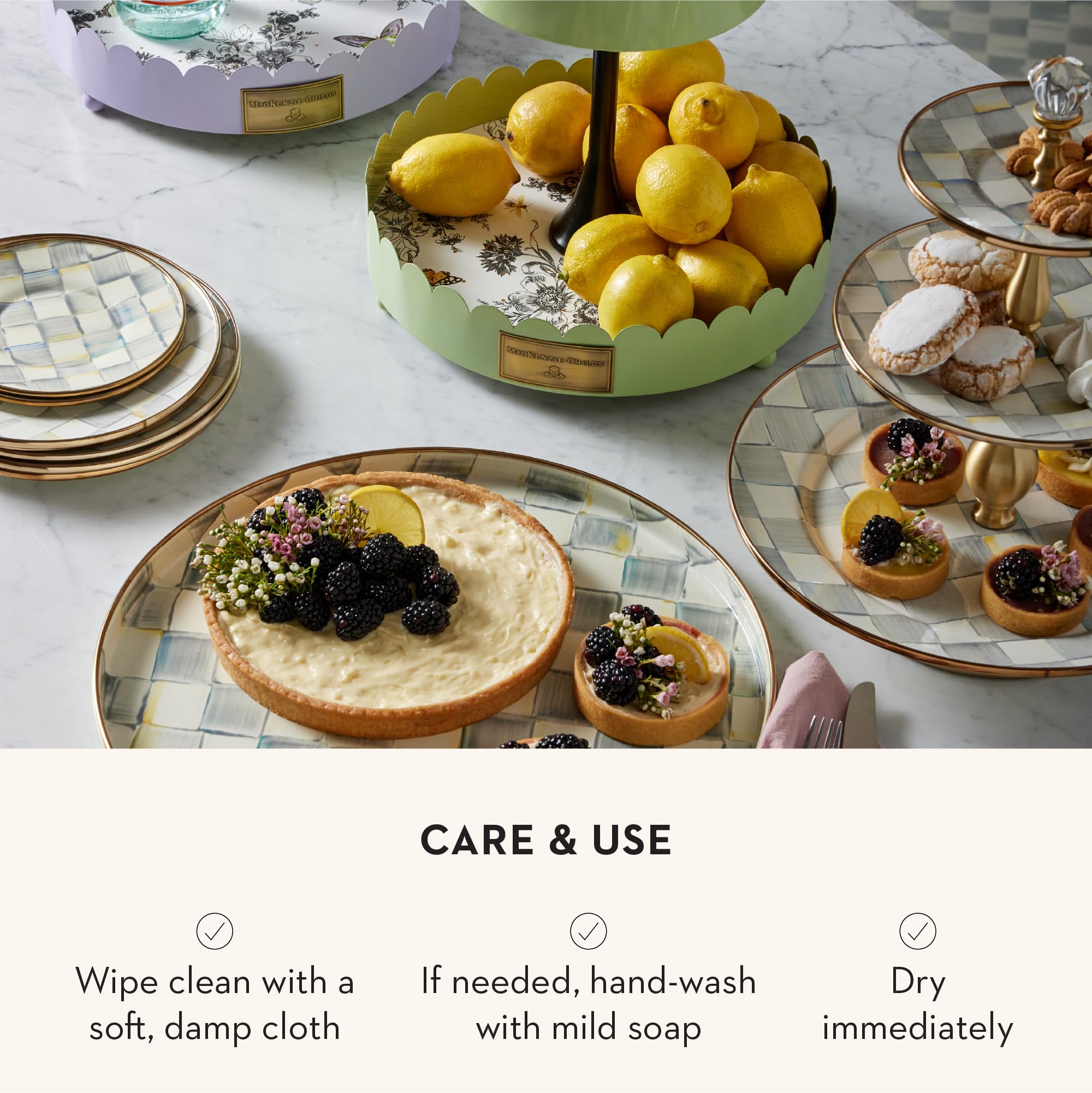 Amazon.com | MACKENZIE-CHILDS Three-Tier Sweet Stand, Three-Tiered