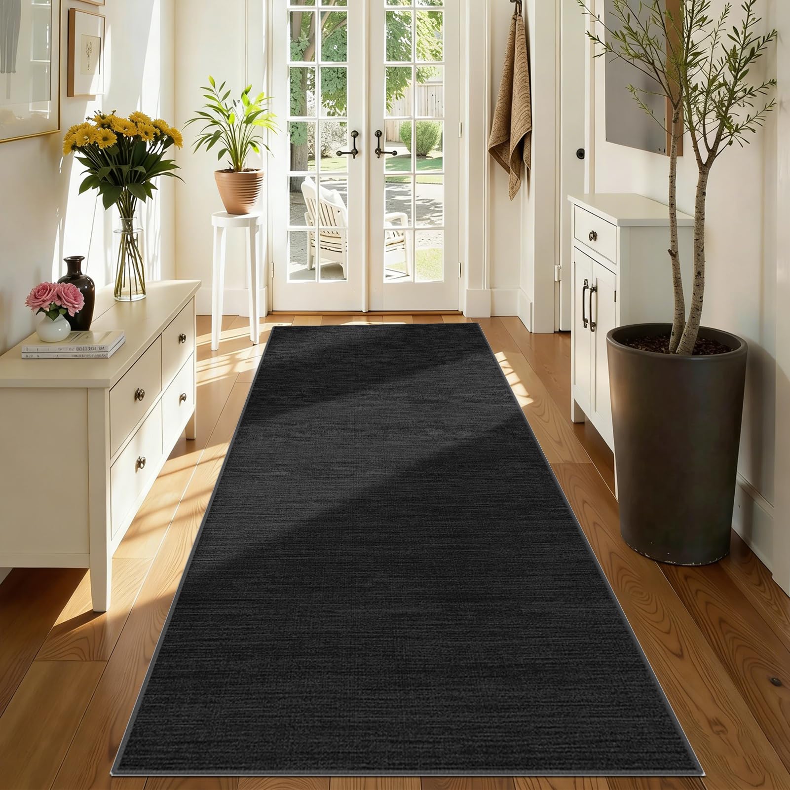 Teppich Läufer Flur Teppichläufer Waschbar Küchenläufer 80 x 220 cm