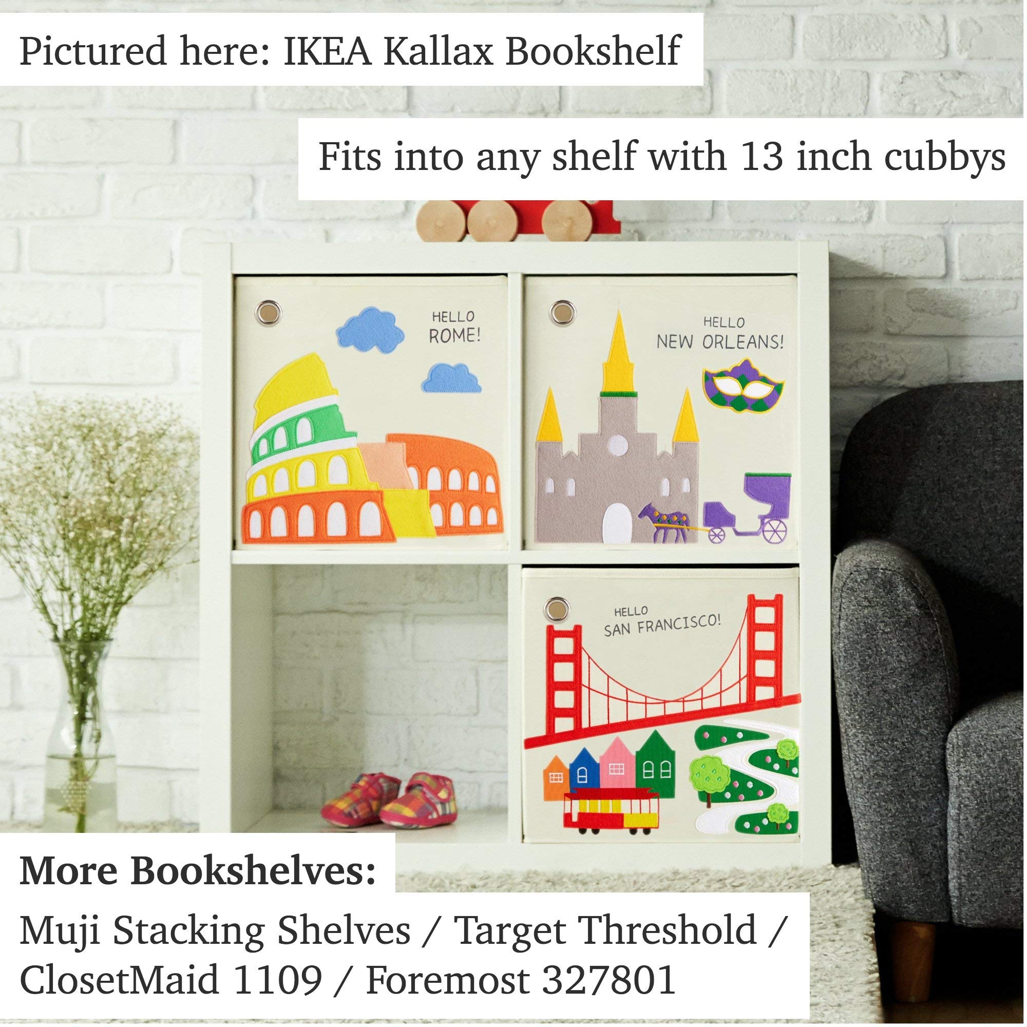 kaikai & ash toy storage bins