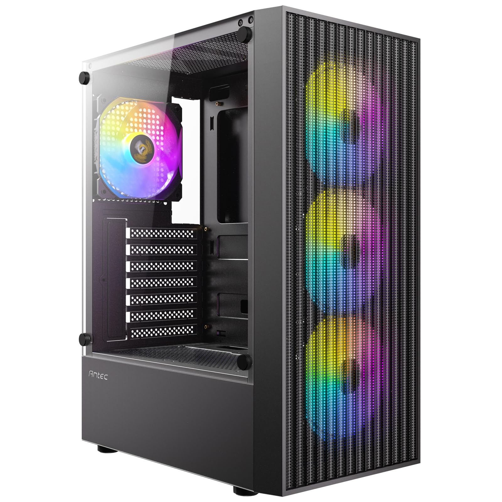 ANTEC AX27 RGB Elite PC Boîtier Midi Tower Gaming ATX, Noir