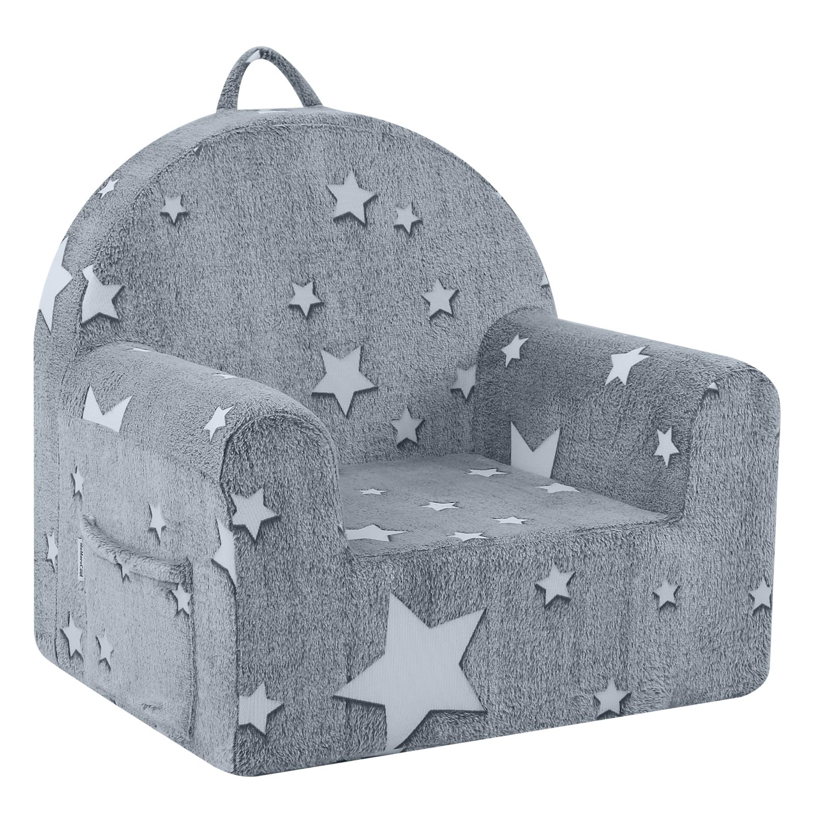 MeMoreCool Kids Sofa Couch, Soft Plush Toddler Chair Comfy Baby Armchair